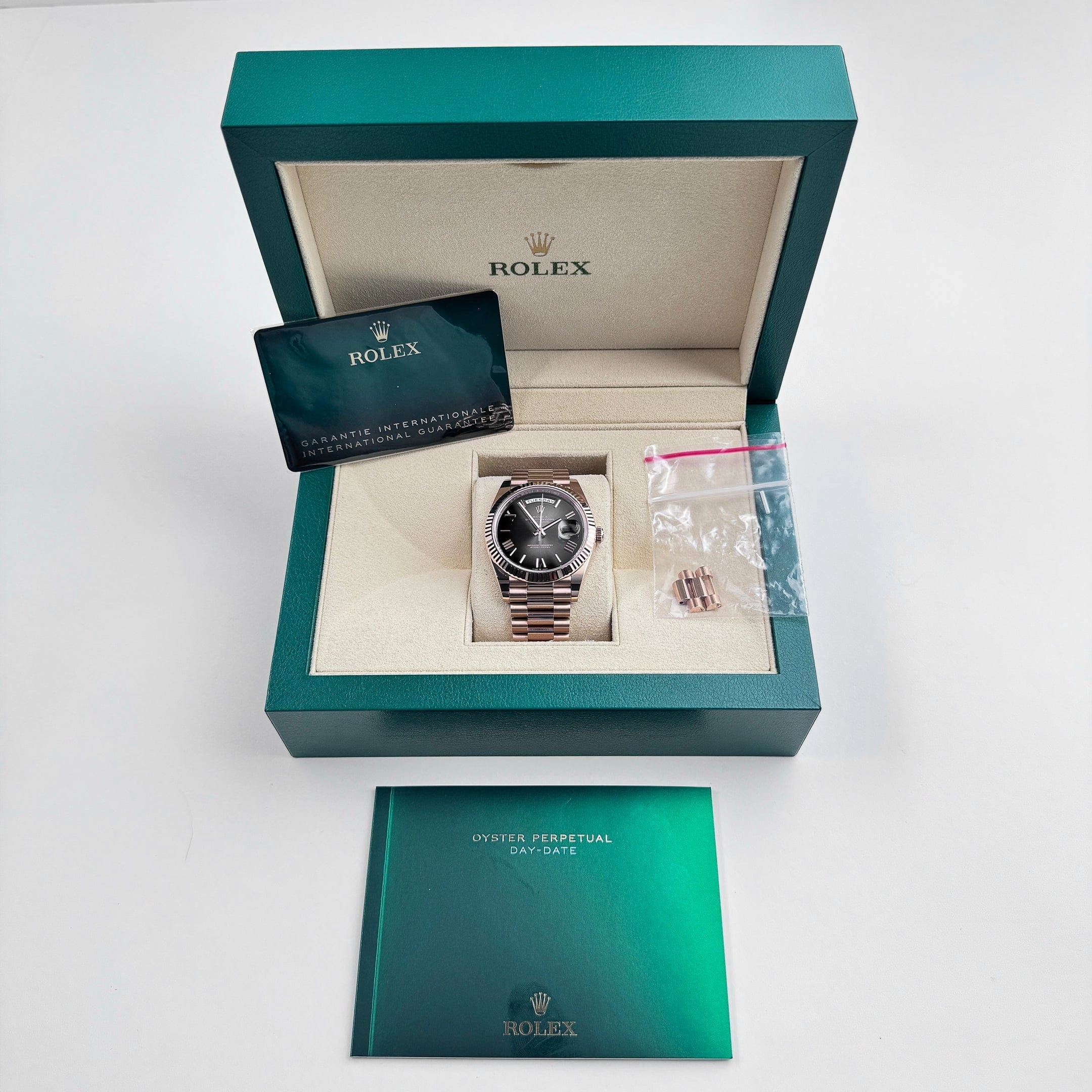 Rolex Day-Date 40 Reference 228235 Rose Gold Slate Ombre Dial (2024)