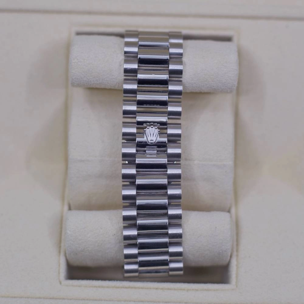 Rolex Day Date 40mm - Ref: 228206-0027 - Olive Green Roman Dial, Platinum President Bracelet Men's Watch