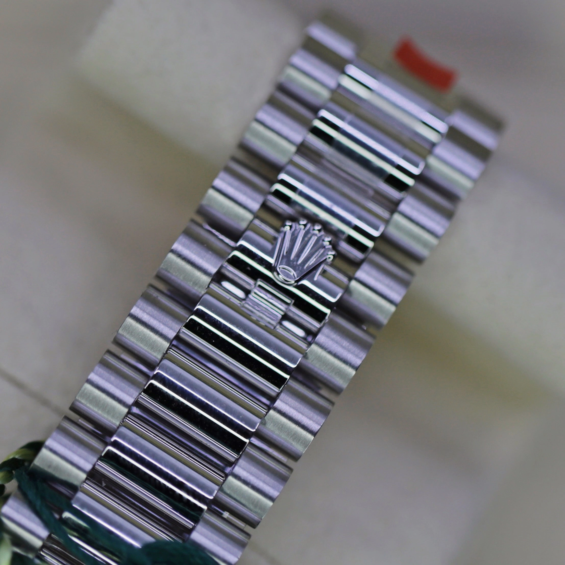 Rolex Day Date 40mm - Ref: 228236-0011 - Meteorite Diamond Dial & Fluted Bezel, Platinum President Bracelet Men's Watch