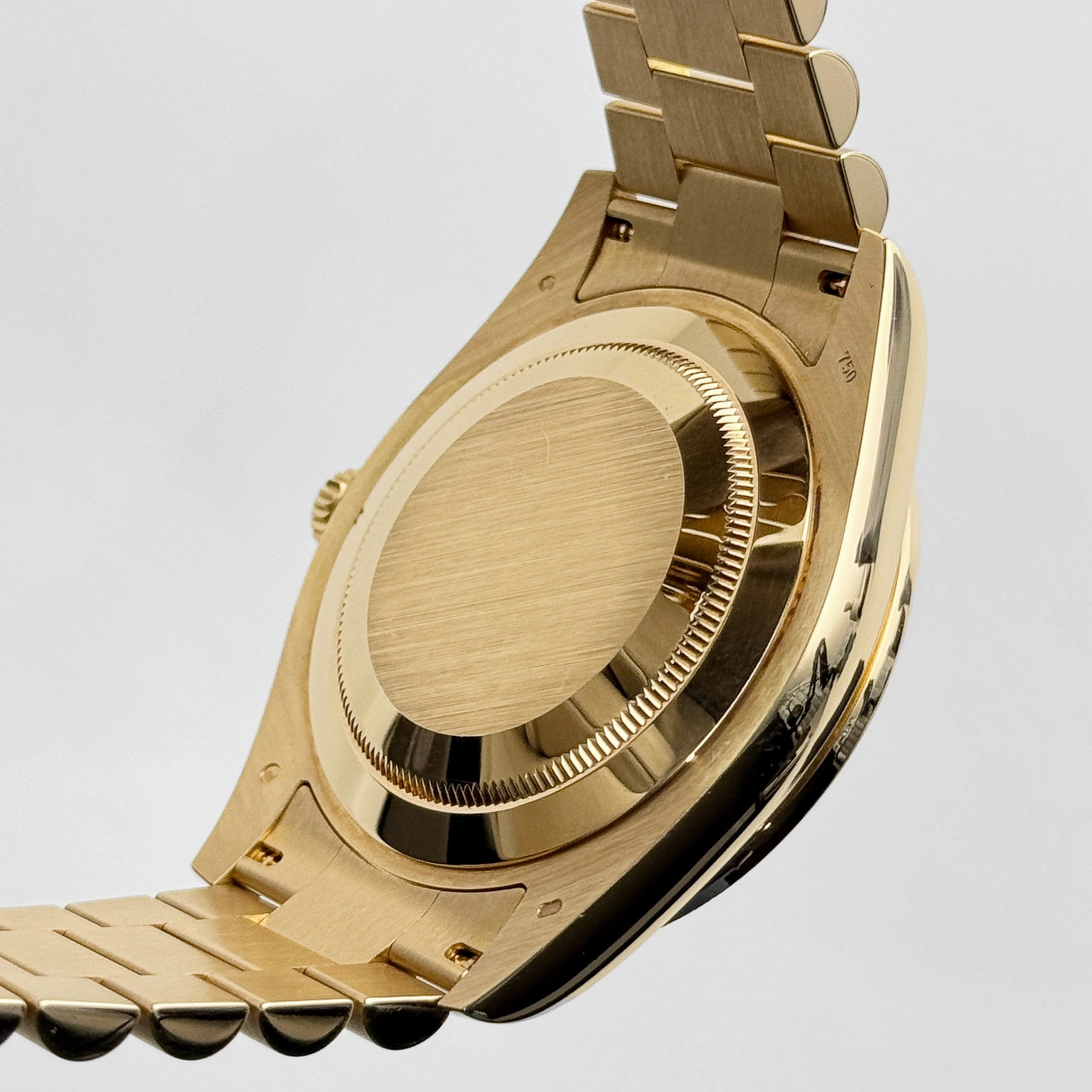 Rolex Day-Date II 218398 Yellow Gold Champagne Dial Diamond Bezel (2010)
