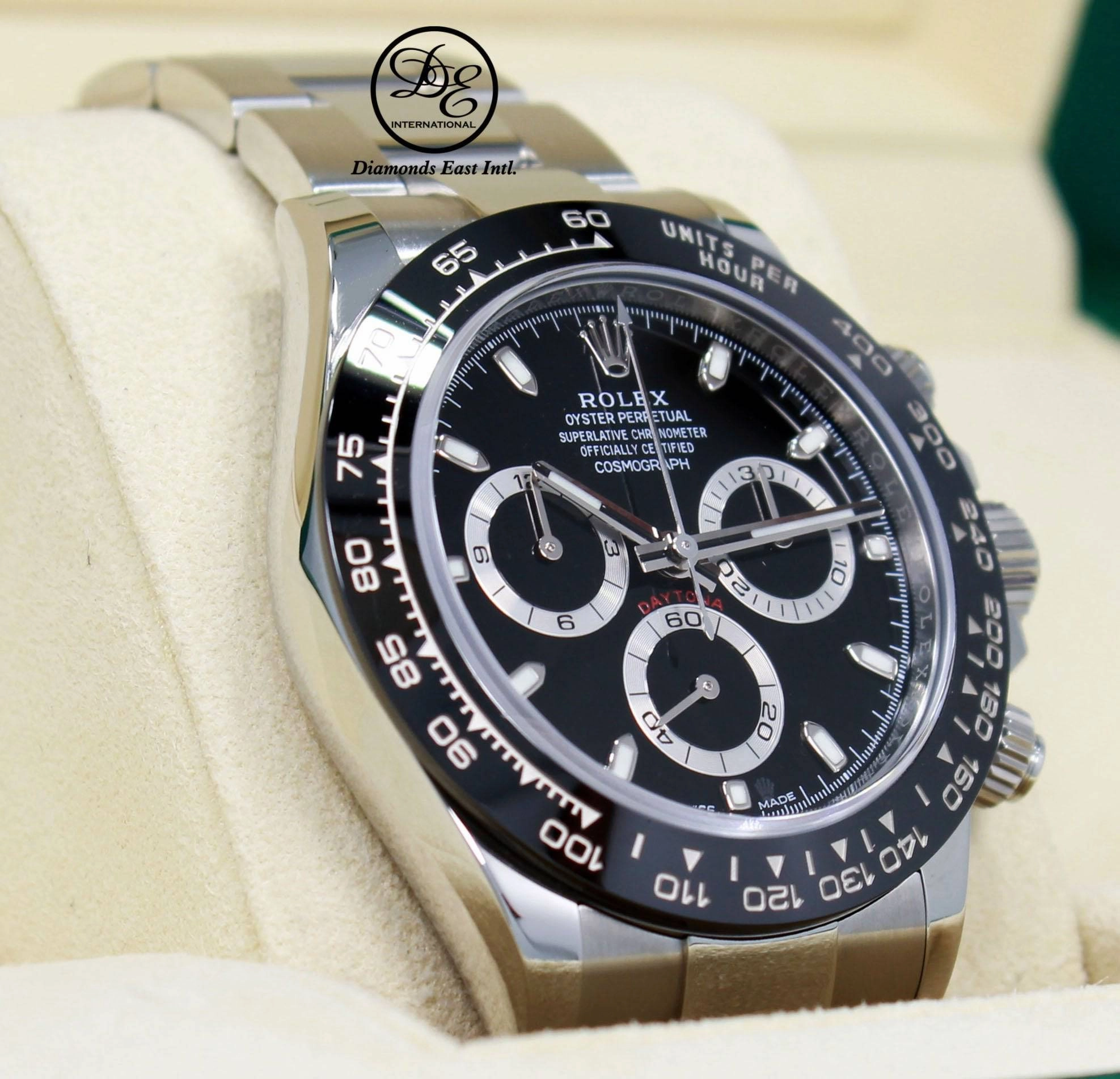 Rolex Daytona 116500 LN Chrono Oyster Black Ceramic Bezel Watch BOX/PAPER *MINT*