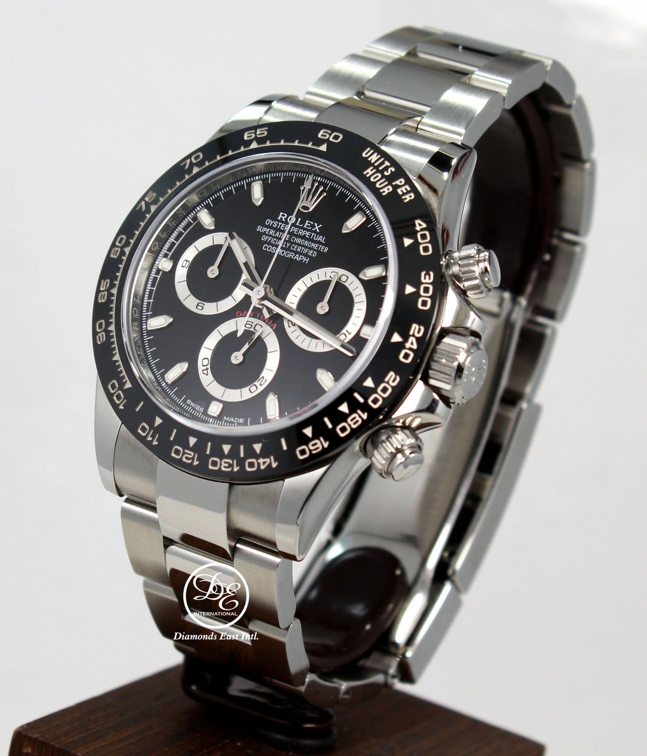 Rolex Daytona 116500 LN Chrono Oyster Black Ceramic Bezel Watch BOX/PAPER *MINT*