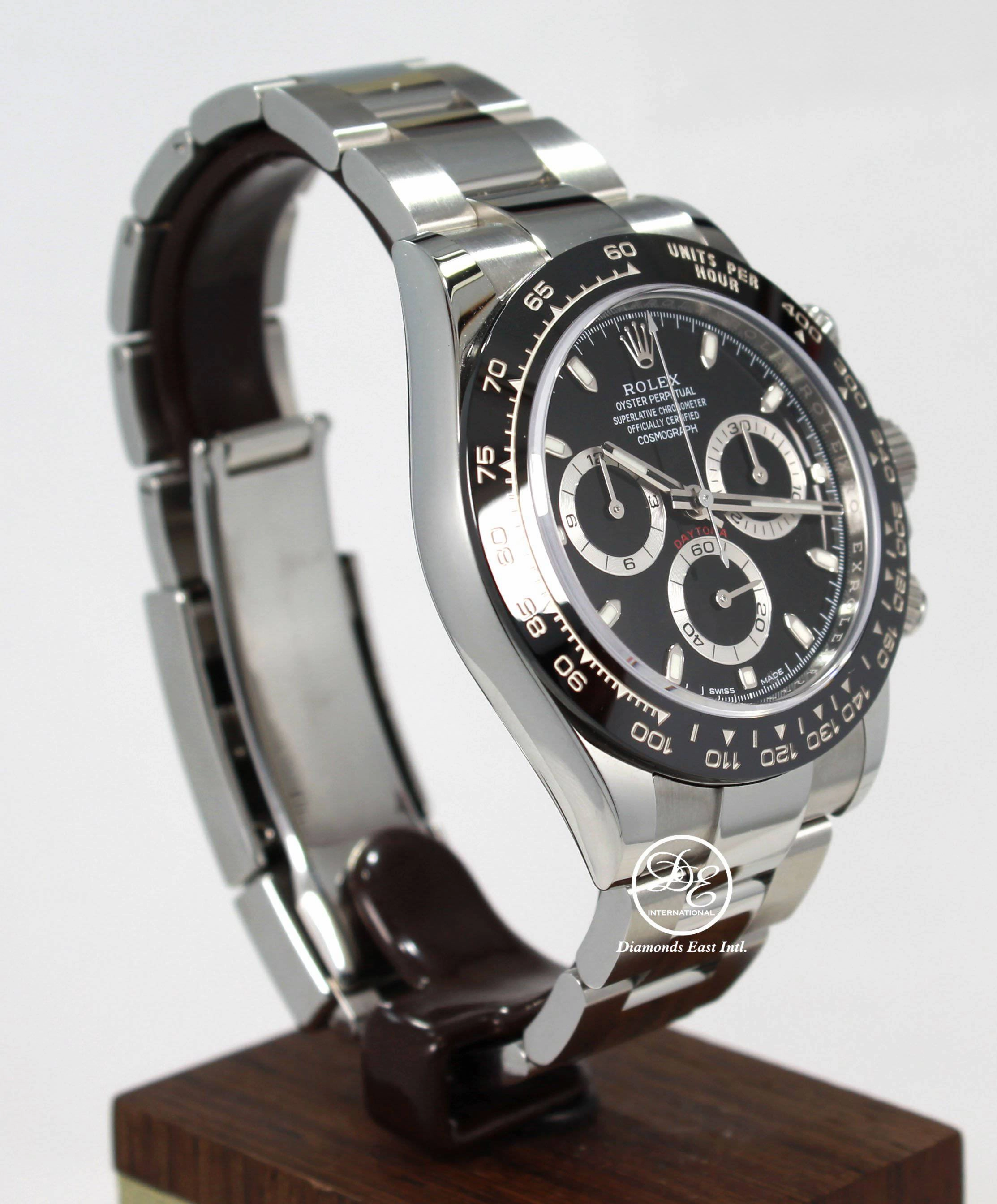 Rolex Daytona 116500 LN Chrono Oyster Black Ceramic Bezel Watch BOX/PAPER *MINT*