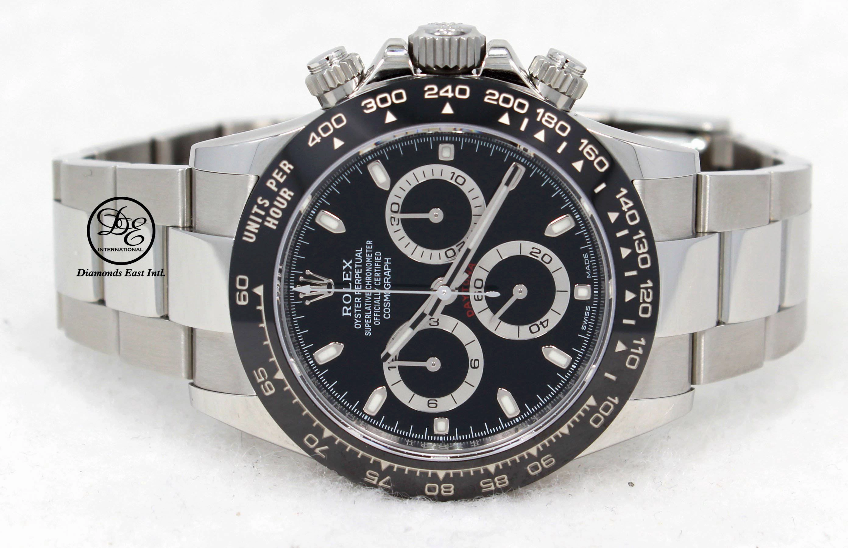 Rolex Daytona 116500 LN Chrono Oyster Black Ceramic Bezel Watch BOX/PAPER *MINT*