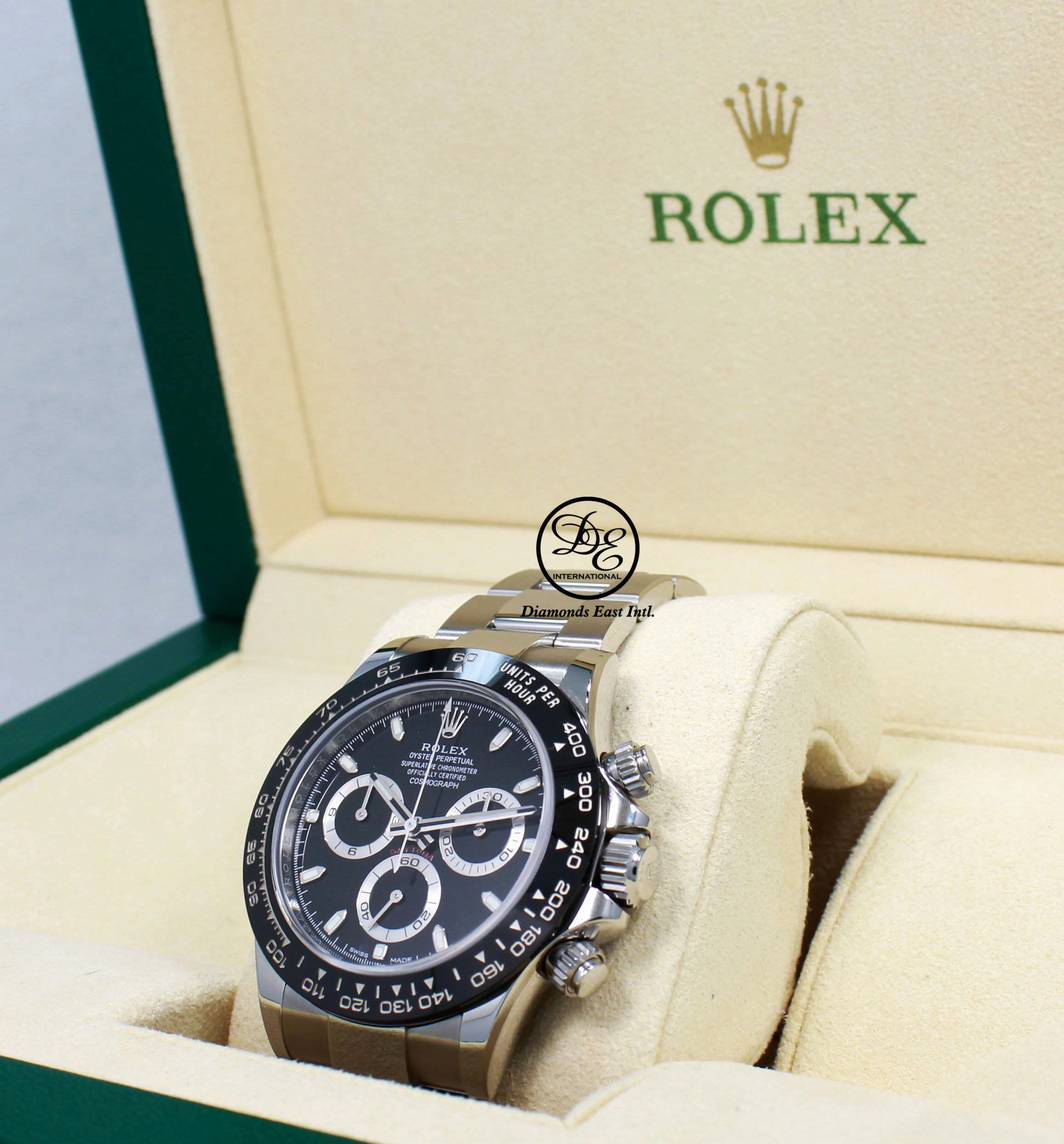Rolex Daytona 116500 LN Chrono Oyster Black Ceramic Bezel Watch BOX/PAPER *MINT*