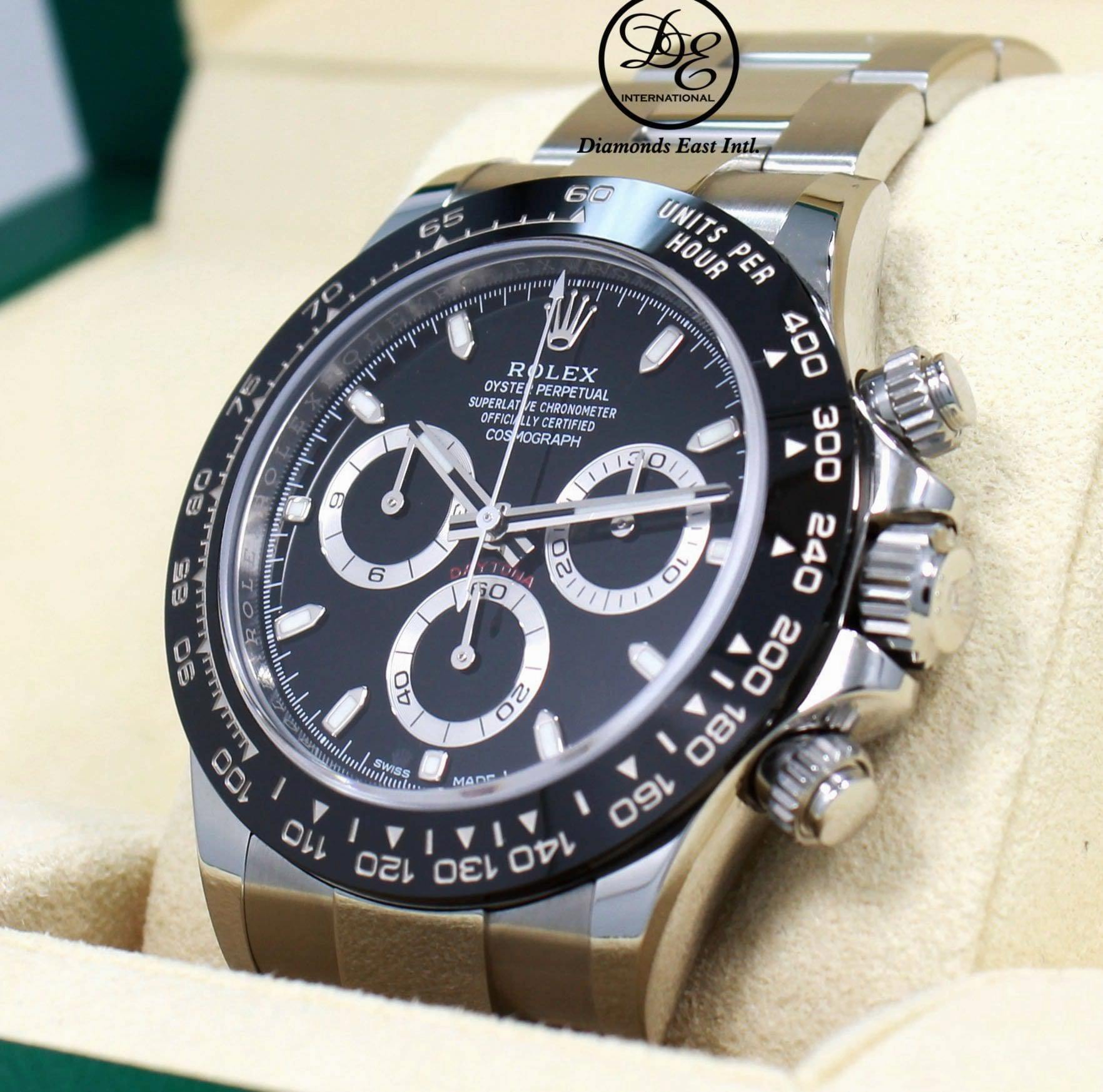 Rolex Daytona 116500 LN Chrono Oyster Black Ceramic Bezel Watch BOX/PAPER *MINT*