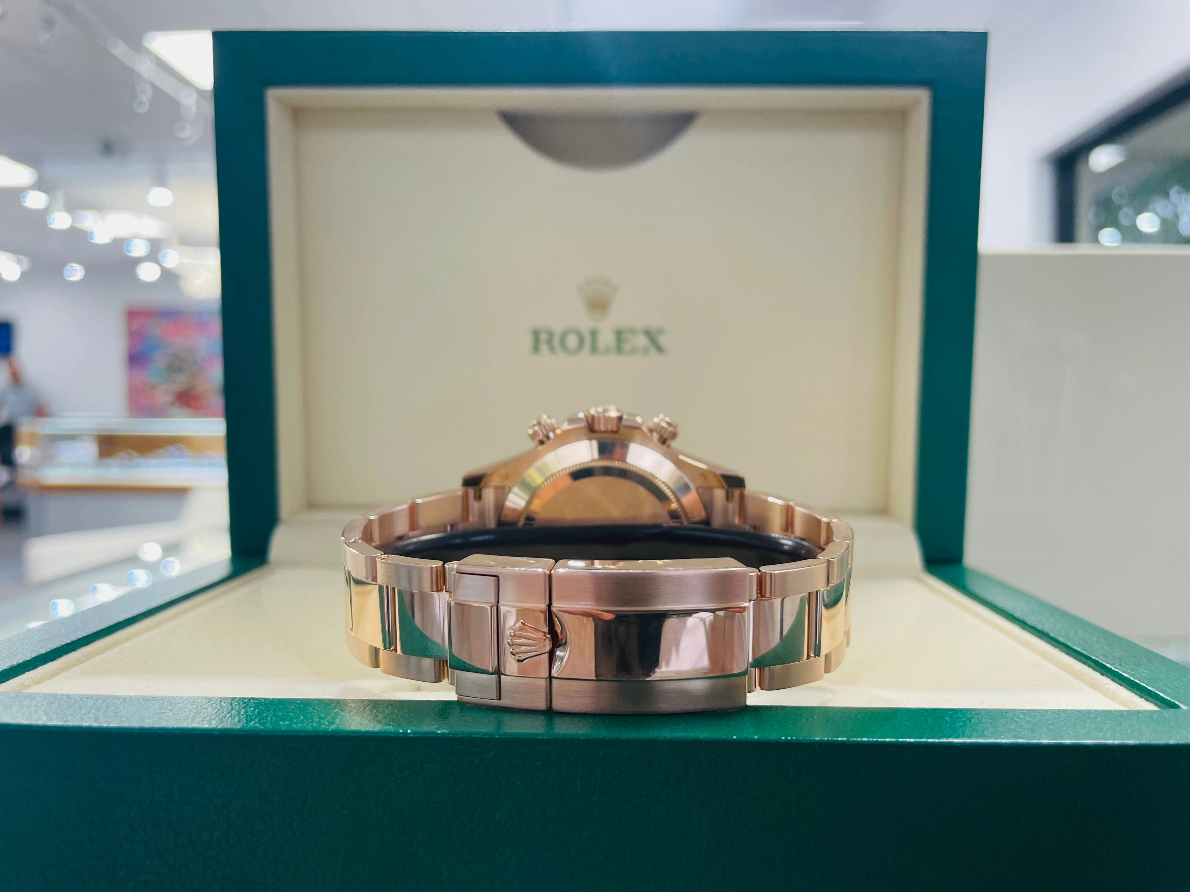 Rolex Daytona 116505 Rose Gold Chocolate Arabic Dial PreOwned