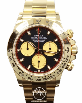 Rolex Daytona 116508 Cosmograph 18K Yellow Gold Black/Champagne Dial BOX/PAPER *MINT*