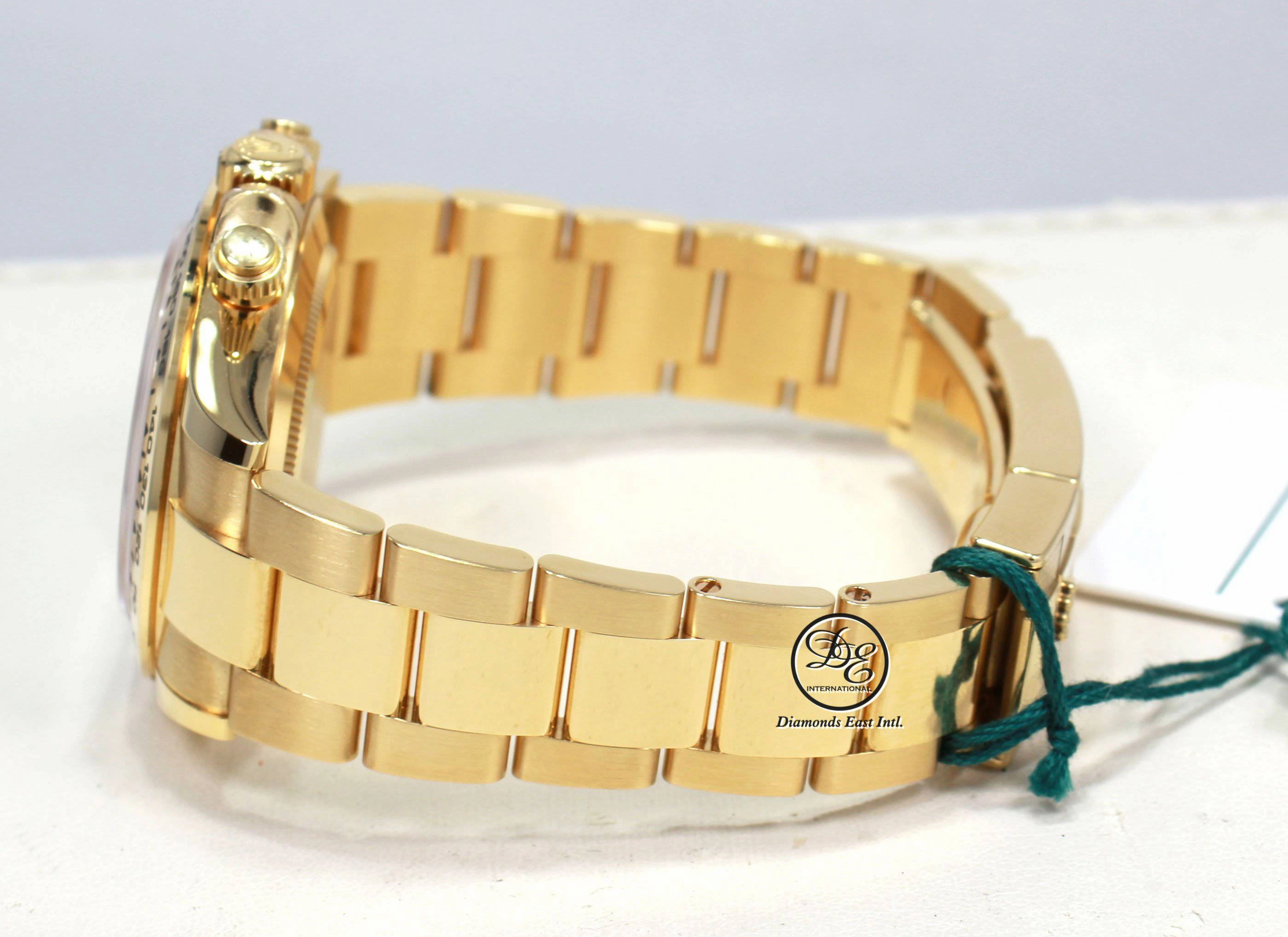 Rolex Daytona 116508 Cosmograph 18K Yellow Gold Black/Champagne Dial BOX/PAPER *MINT*