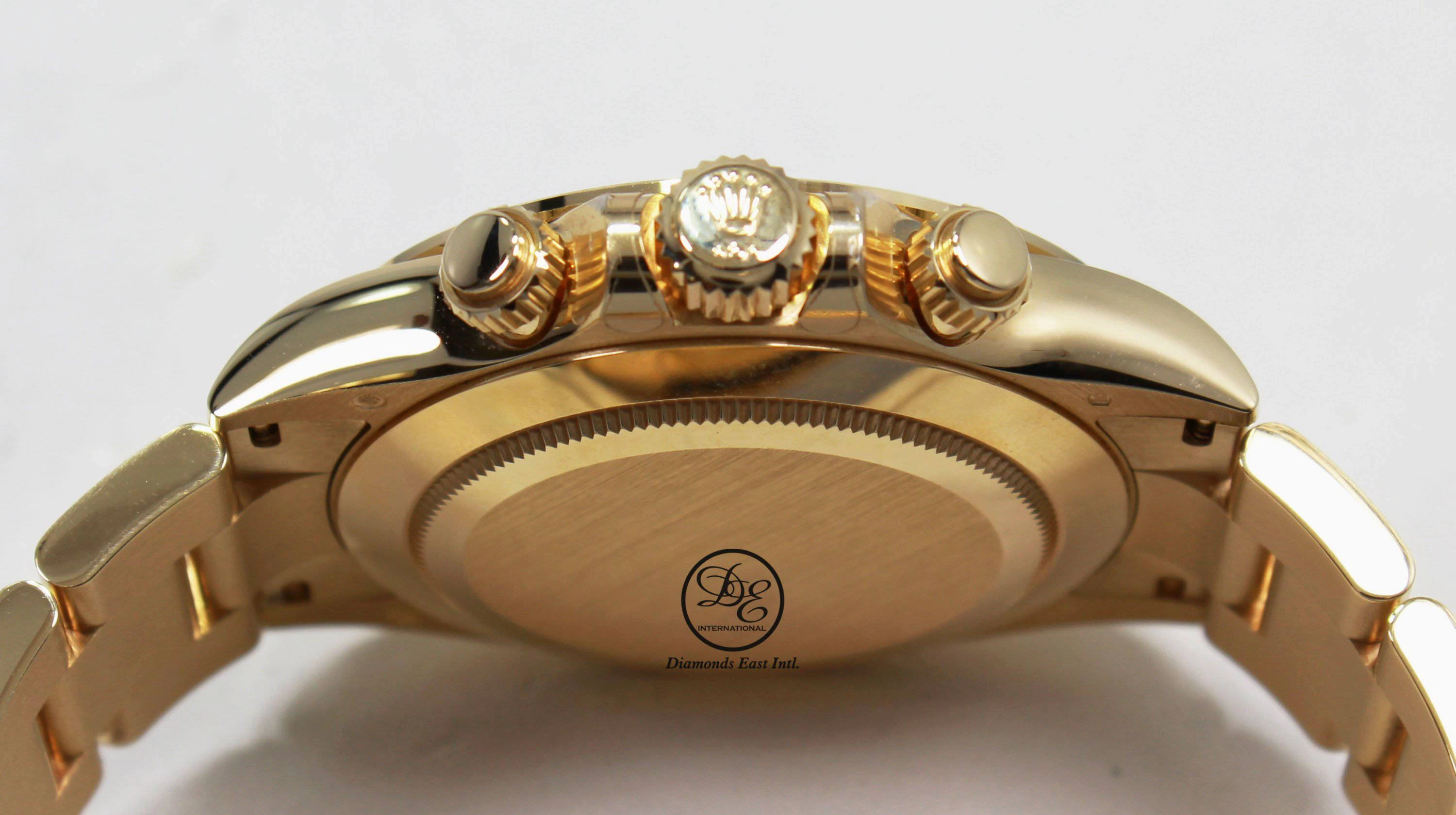 Rolex Daytona 116508 Cosmograph 18K Yellow Gold Black/Champagne Dial BOX/PAPER *MINT*