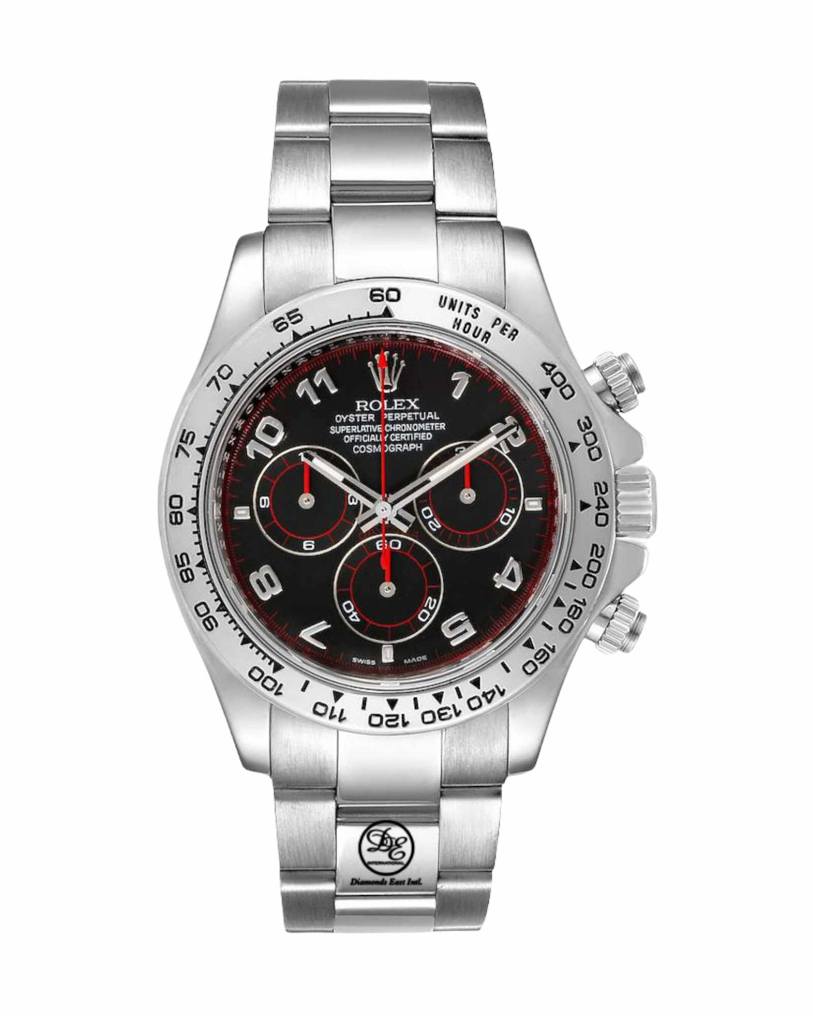 Rolex Daytona 116509 40mm White Gold Black Arabic Dial on Oyster Box And Papers
