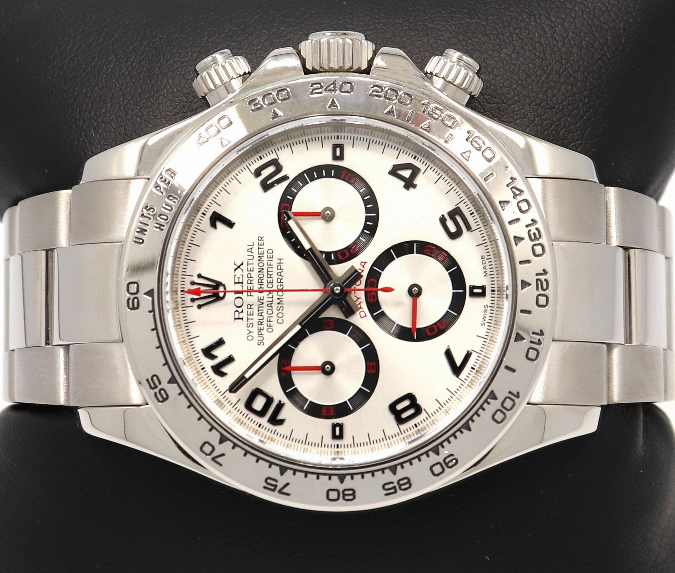 Rolex Daytona 116509 Cosmograph 18k White Gold SIlver Racing Dial BOX/PAPERS