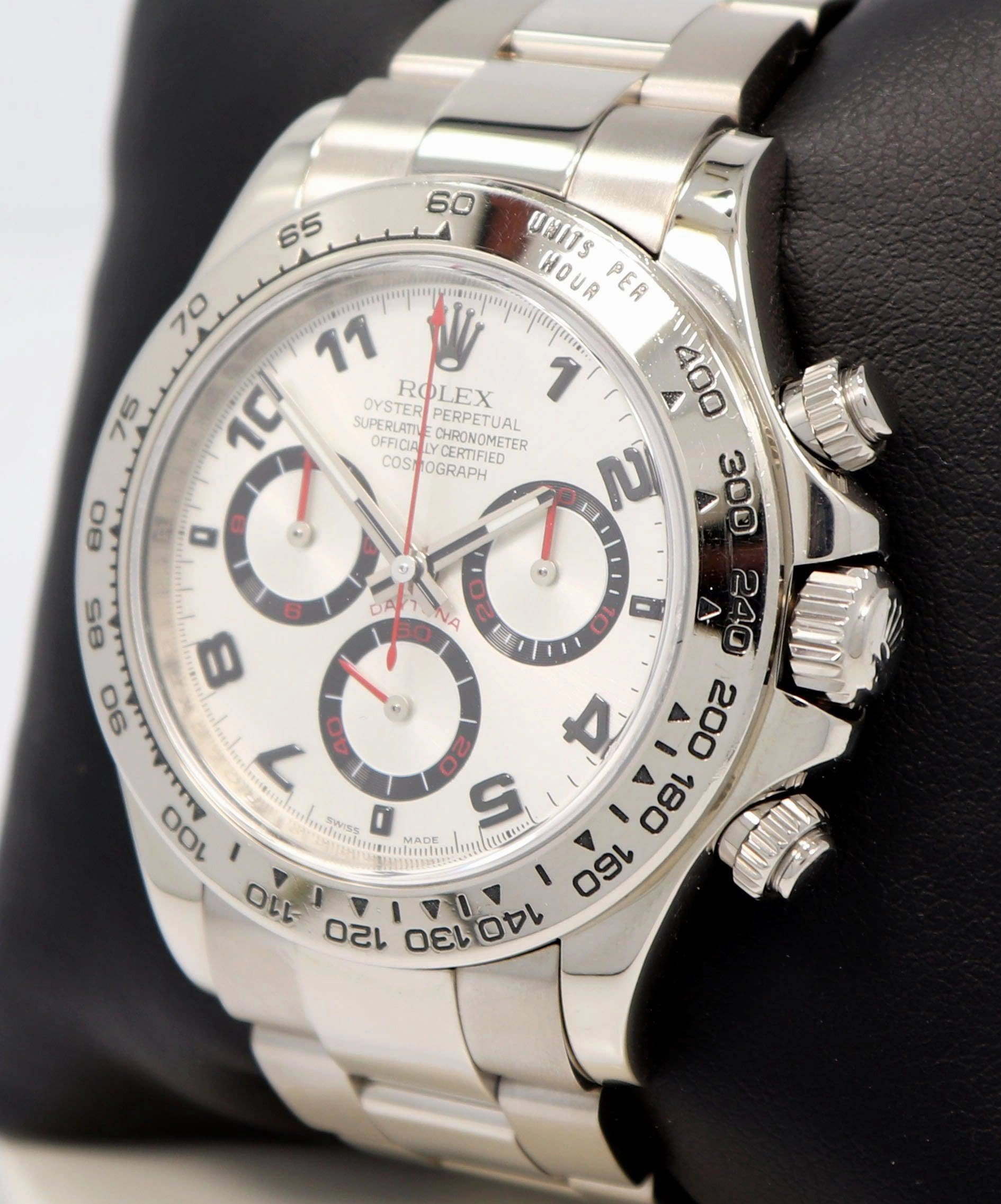 Rolex Daytona 116509 Cosmograph 18k White Gold SIlver Racing Dial BOX/PAPERS