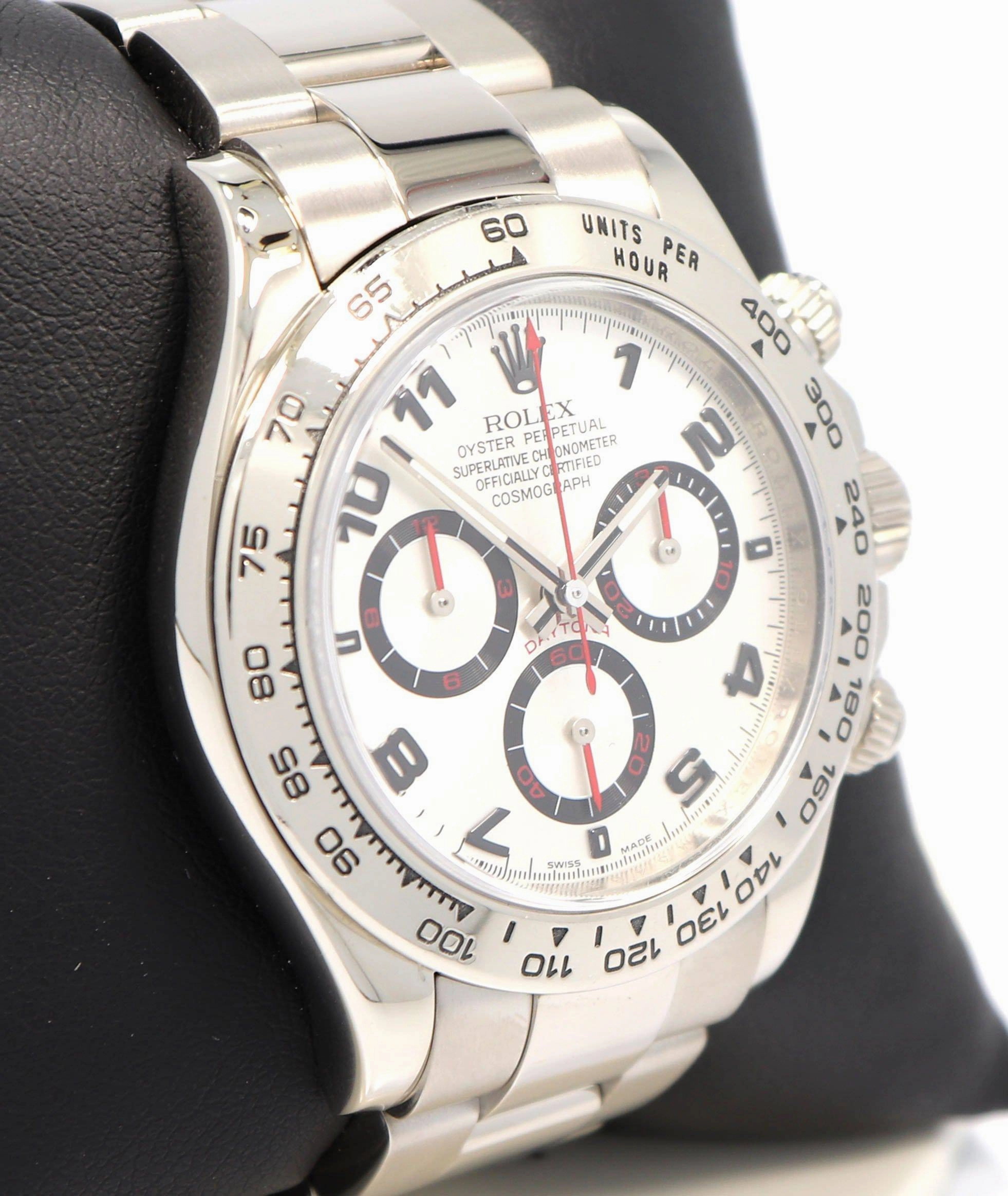 Rolex Daytona 116509 Cosmograph 18k White Gold SIlver Racing Dial BOX/PAPERS