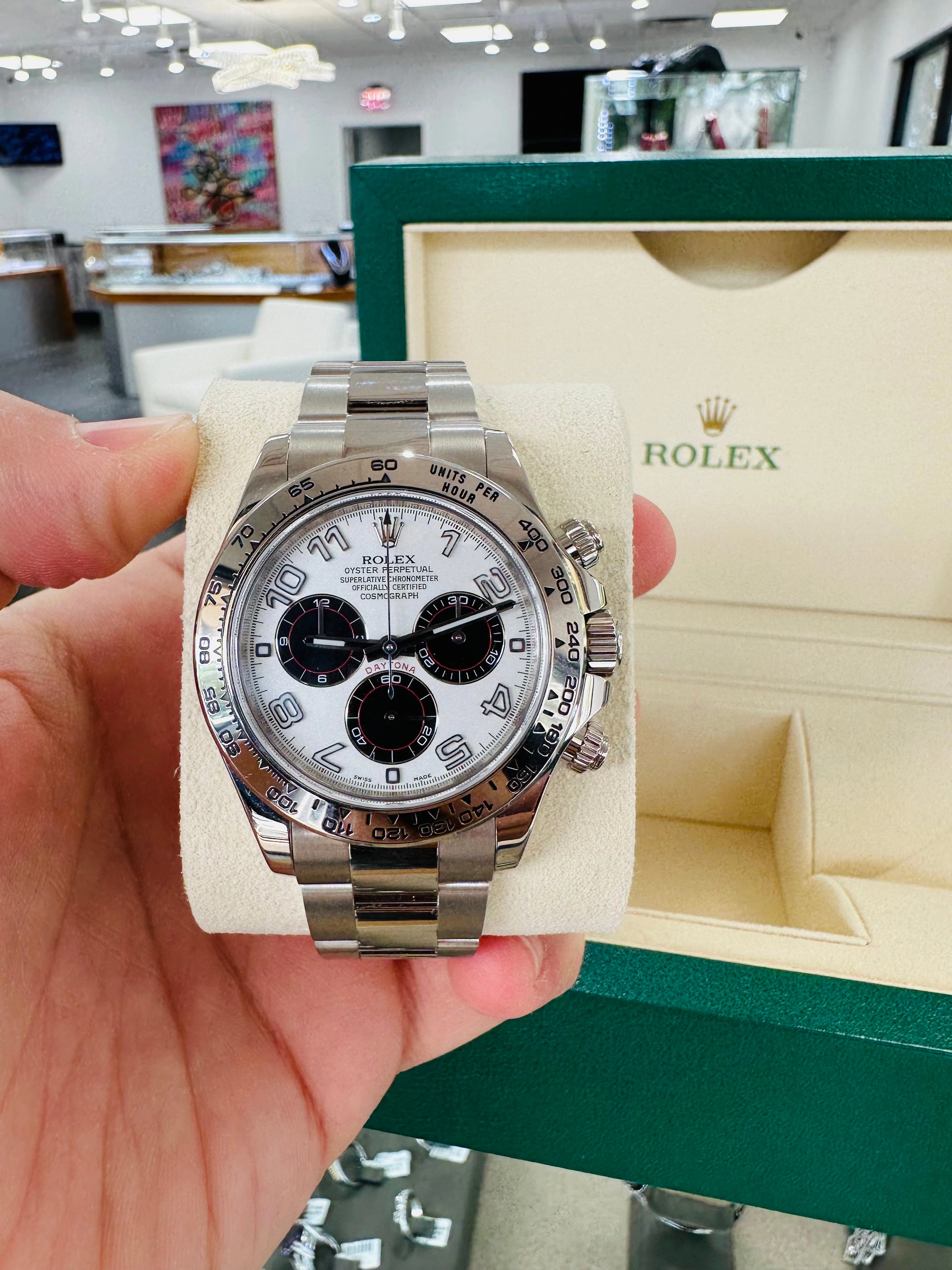Rolex Daytona 116509 Cosmograph White Gold Panda Box and Papers PreOwned