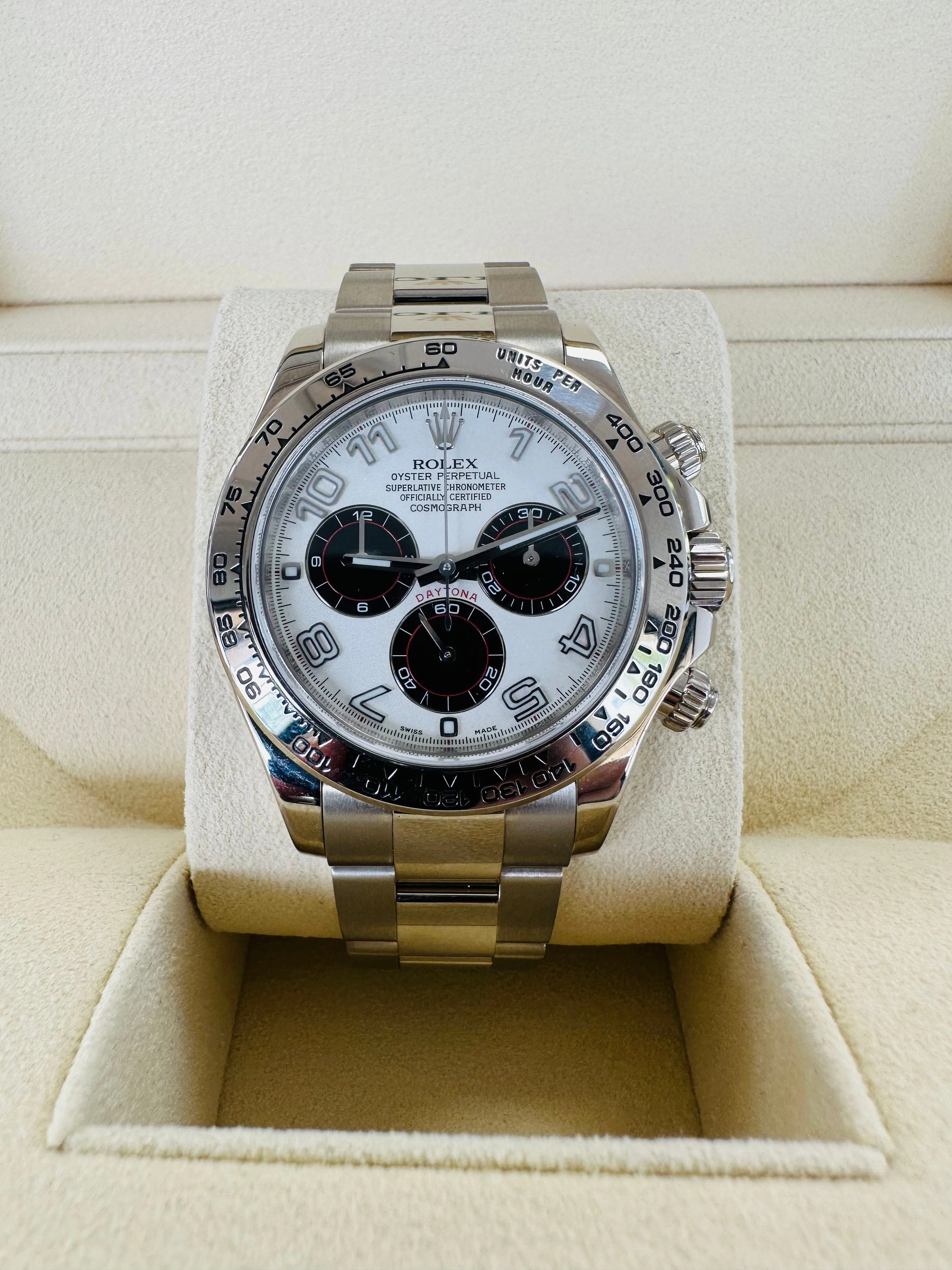 Rolex Daytona 116509 Cosmograph White Gold Panda Box and Papers PreOwned