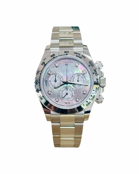 Rolex Daytona 116509 Factory Diamond Mother Of Pearl Dial Box and Papers Unworn