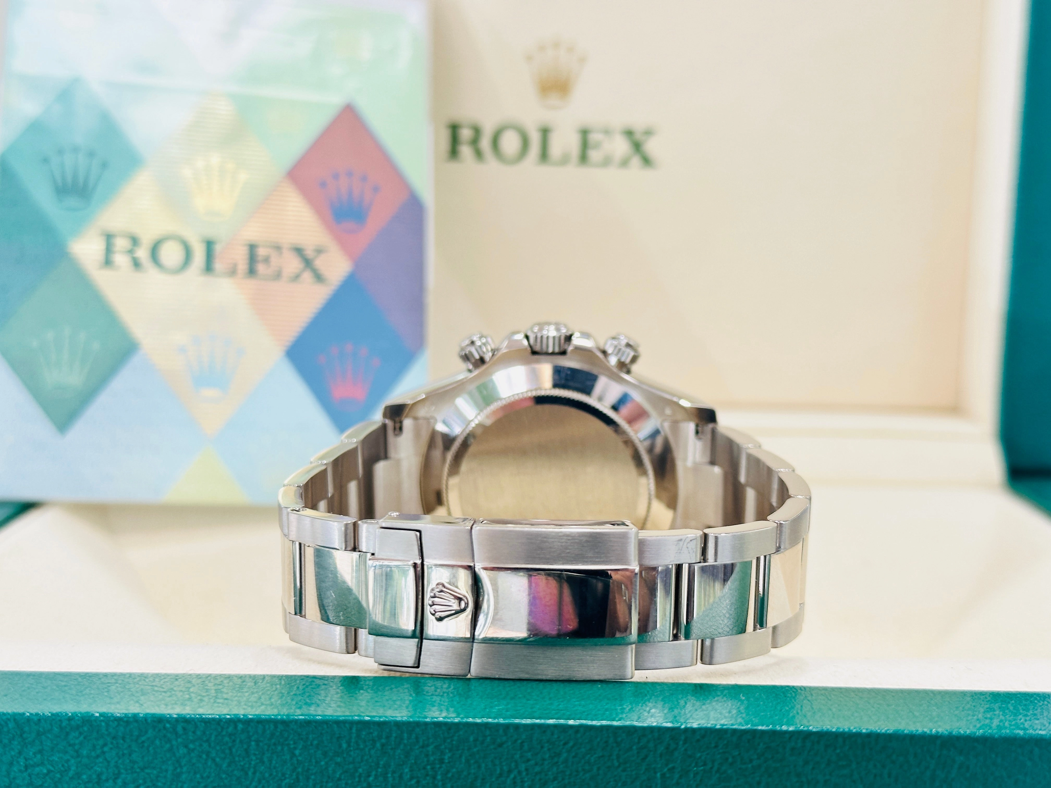 Rolex Daytona 116509 Factory Roman Mother Of Pearl Dial Box and Papers PreOwned