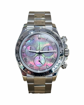 Rolex Daytona 116509 Factory Roman Mother Of Pearl Dial Box and Papers PreOwned