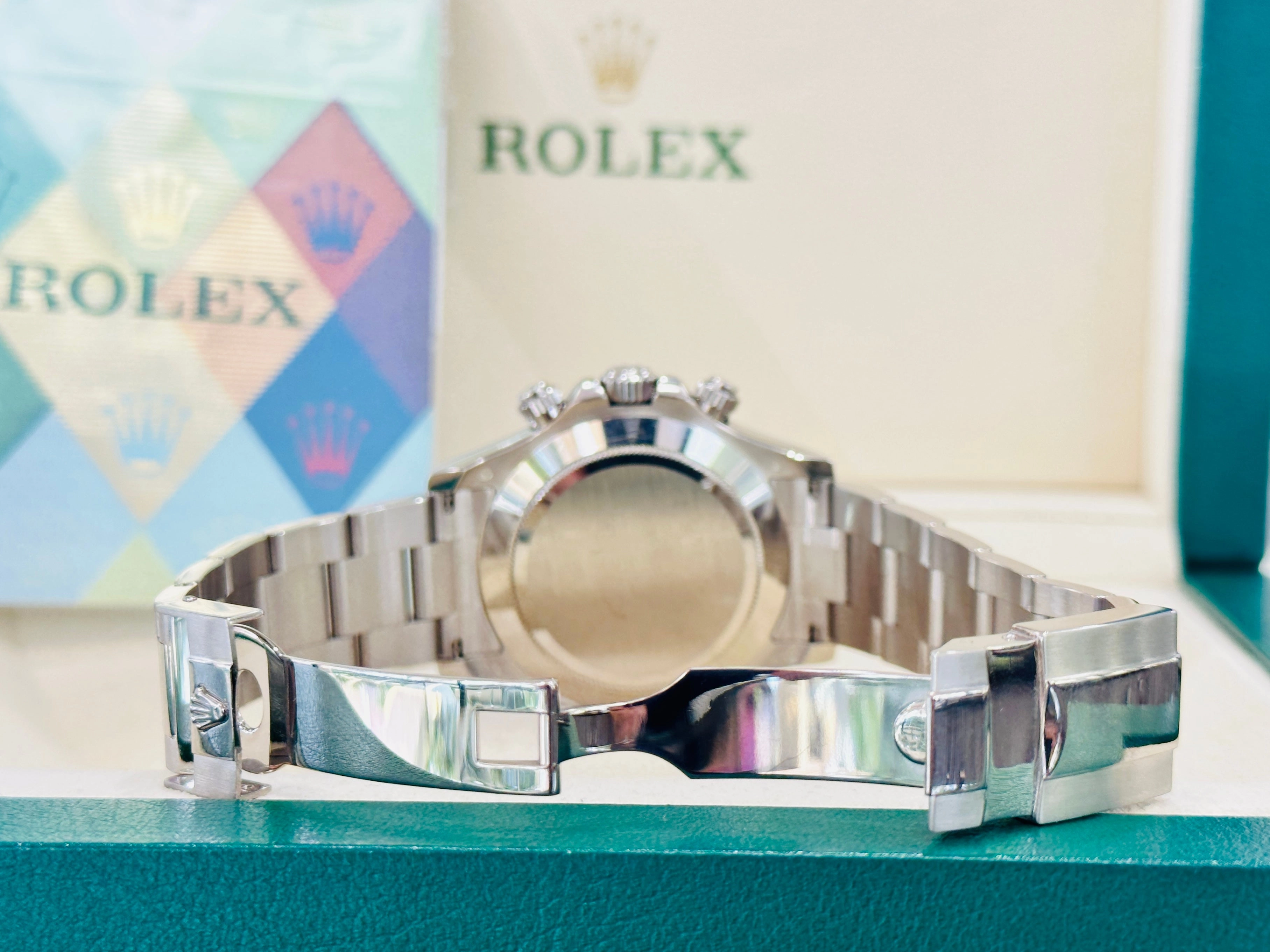 Rolex Daytona 116509 Factory Roman Mother Of Pearl Dial Box and Papers PreOwned