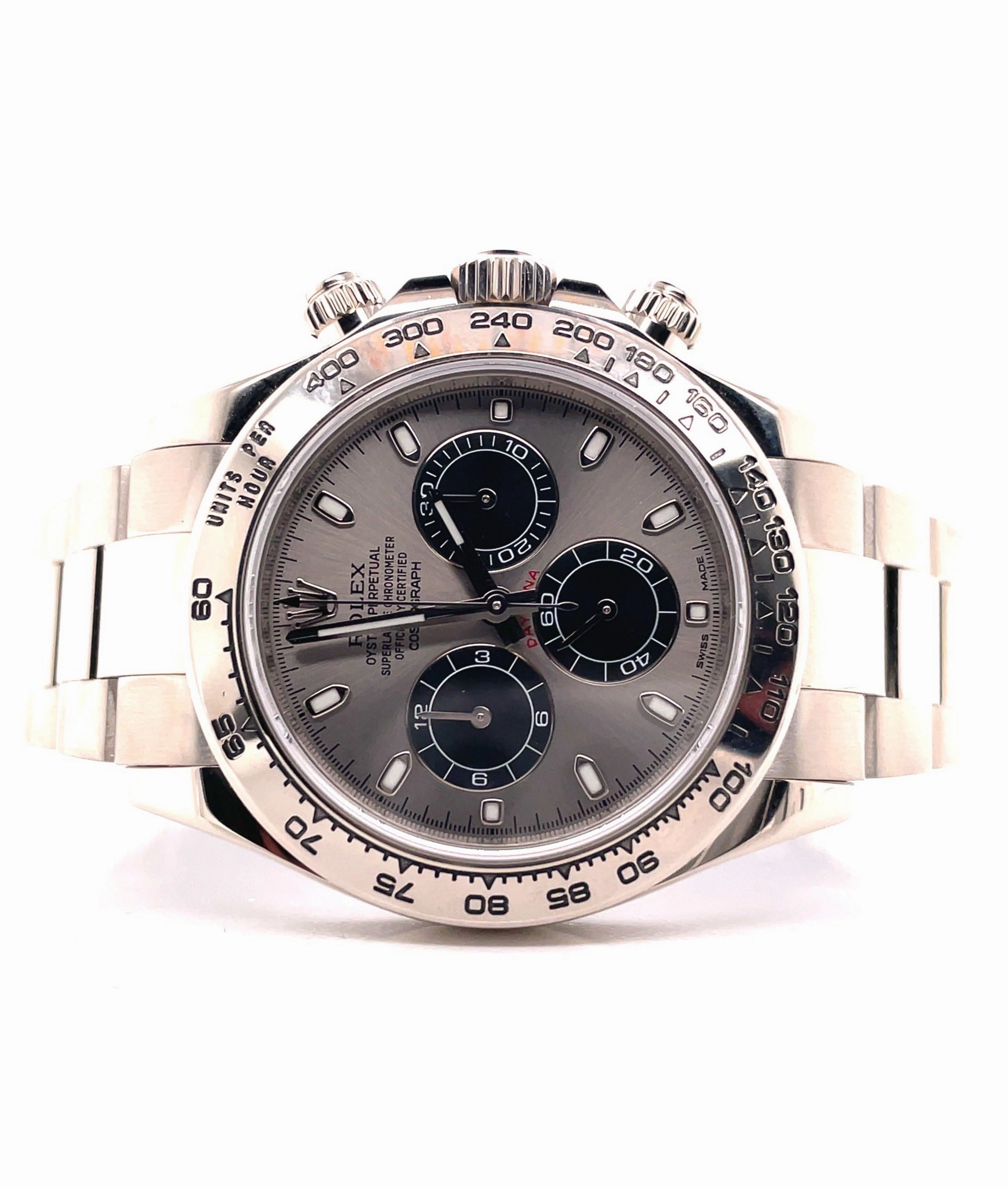 Rolex Daytona 116509 White Gold Cosmograph Silver Panda Dial Box and Papers PreOwned