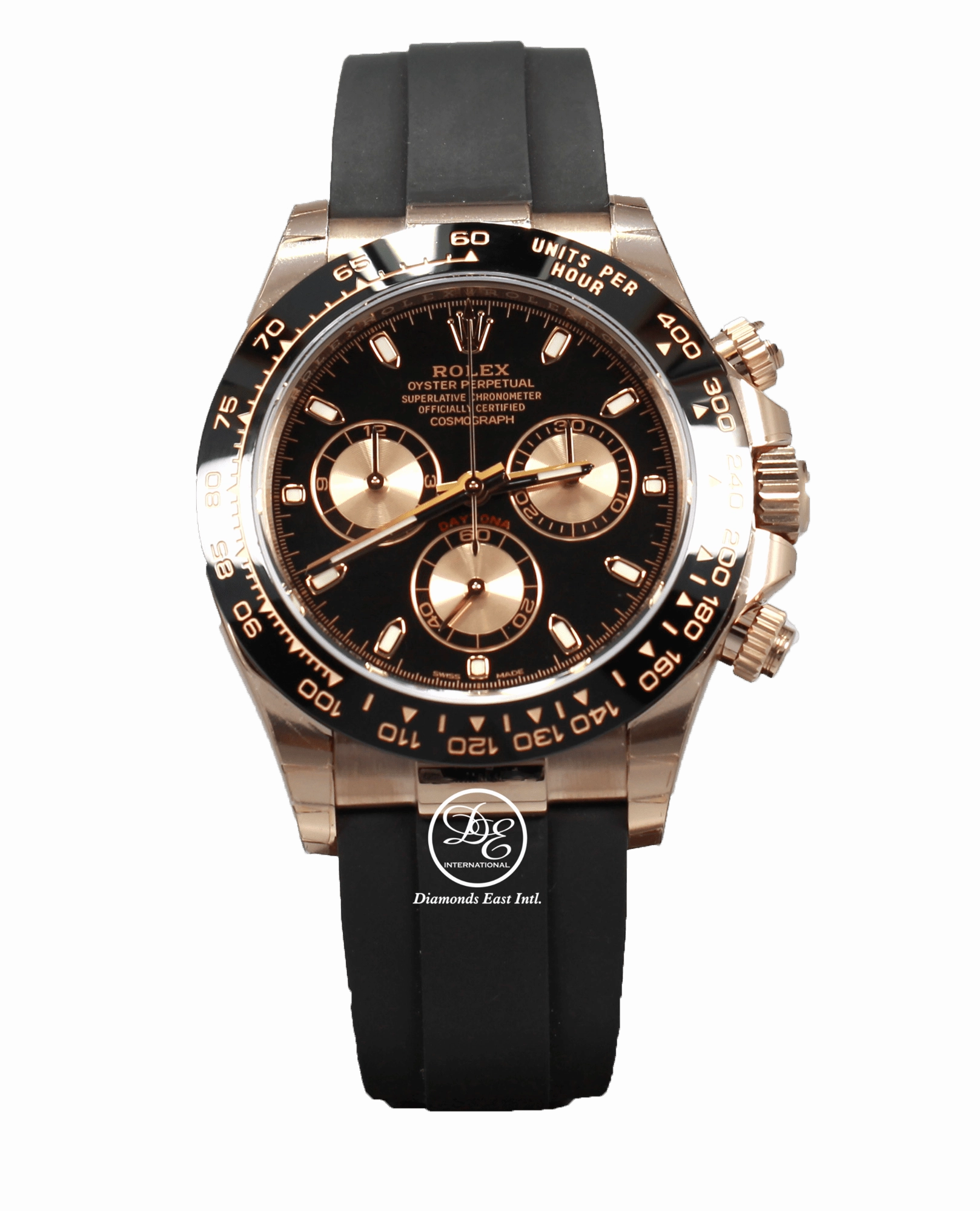 Rolex Daytona 116515 18K Rose Gold Cosmograph Oysterflex  Box and Papers PreOwned