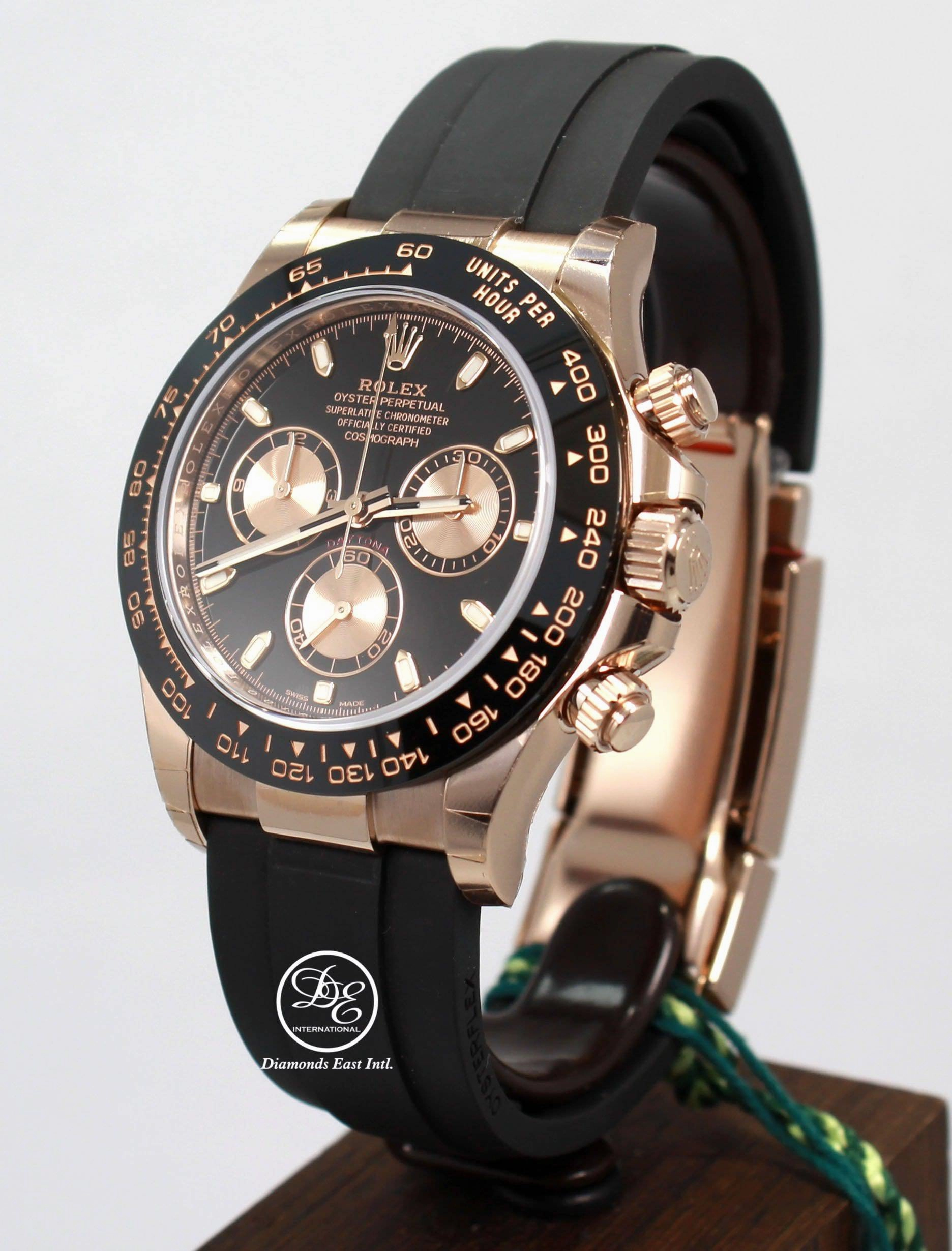Rolex Daytona 116515 18K Rose Gold Cosmograph Oysterflex  Box and Papers PreOwned