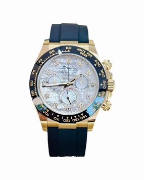 Rolex Daytona 116518LN 18K Yellow Gold Factory Diamond MOP Unworn Box and Papers
