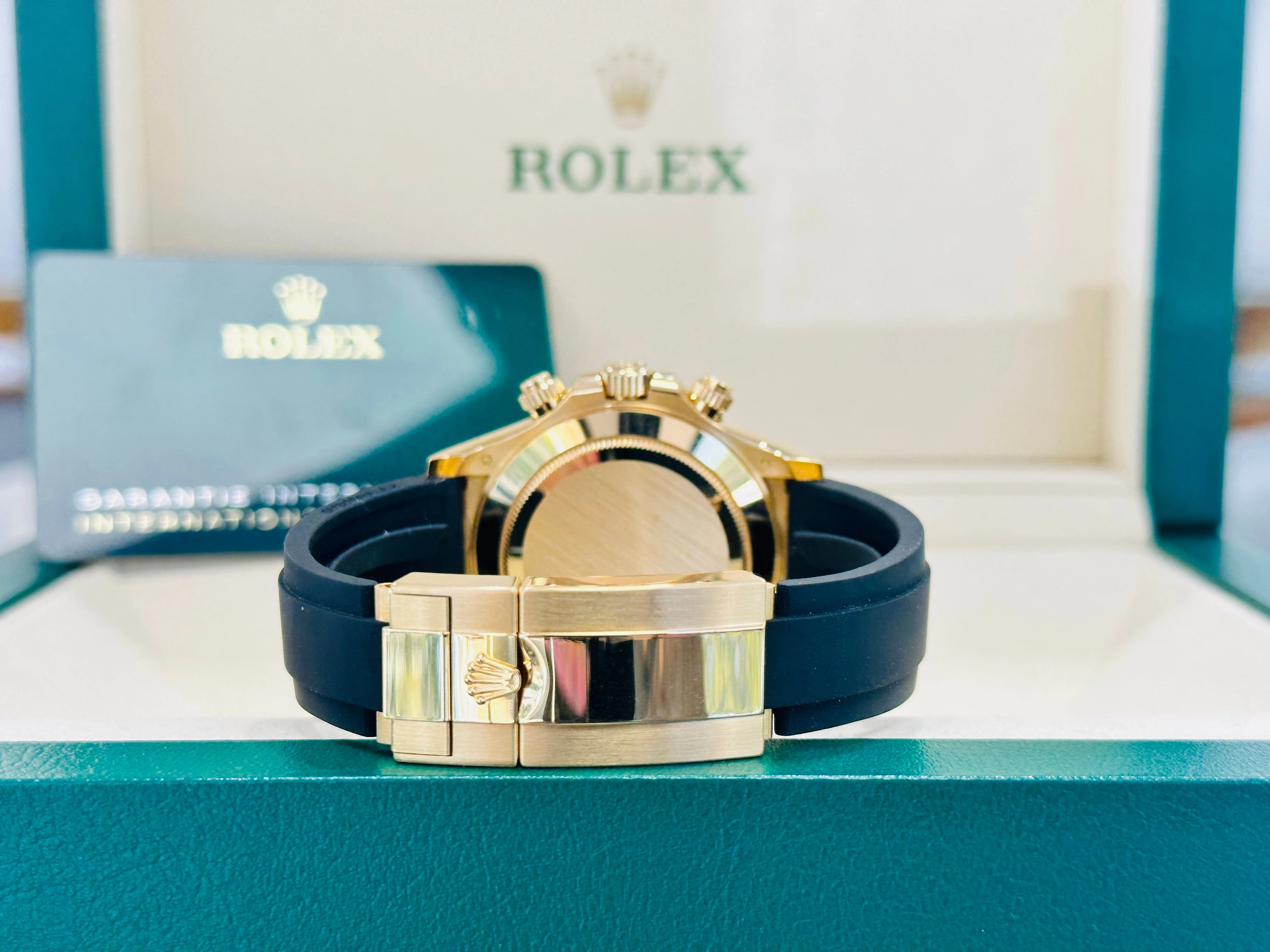 Rolex Daytona 116518LN 18K Yellow Gold Factory Diamond MOP Unworn Box and Papers