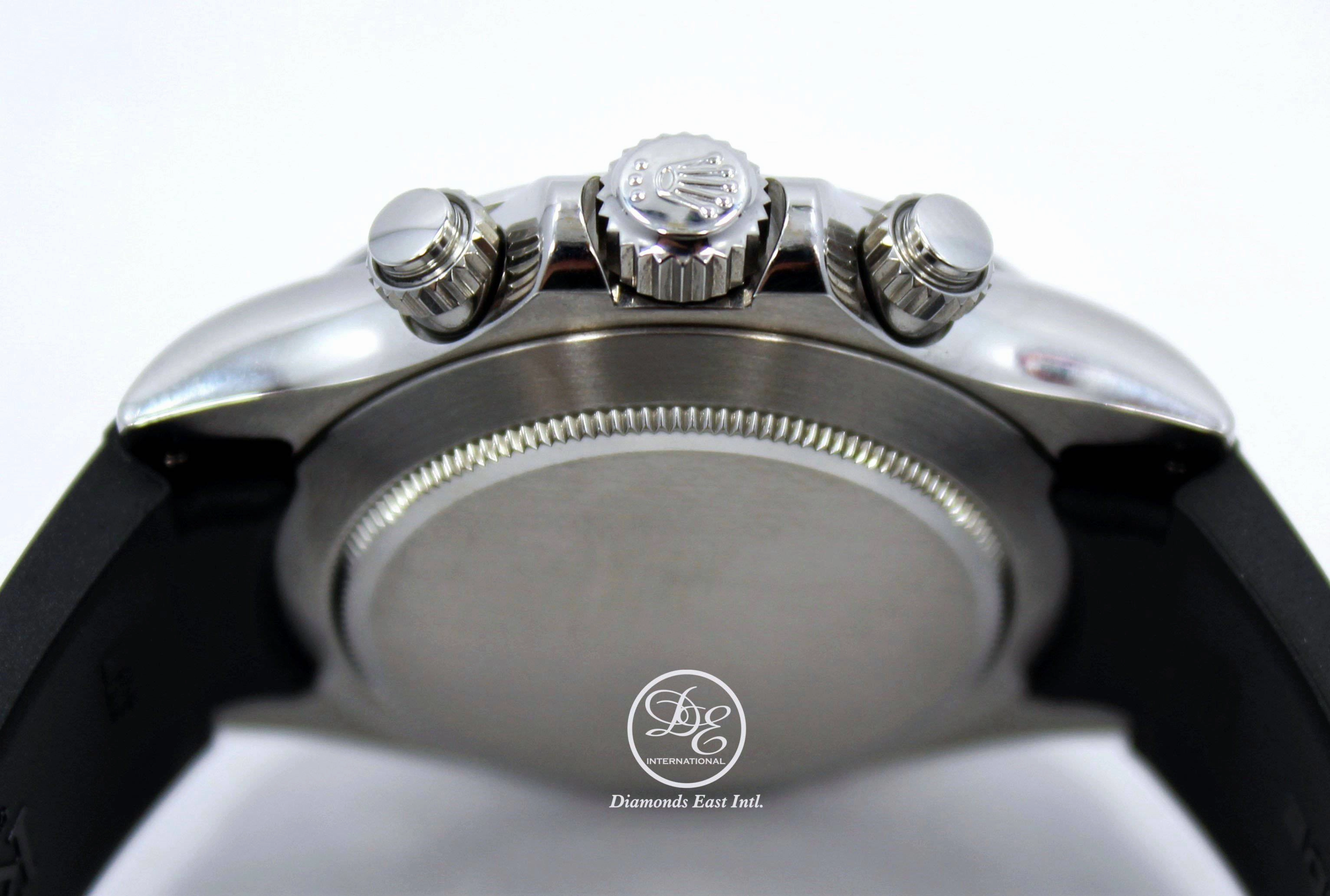 Rolex Daytona 116520 Cosmograph Stainless Steel Oyster & Rubber B Black Dial Papers MINT