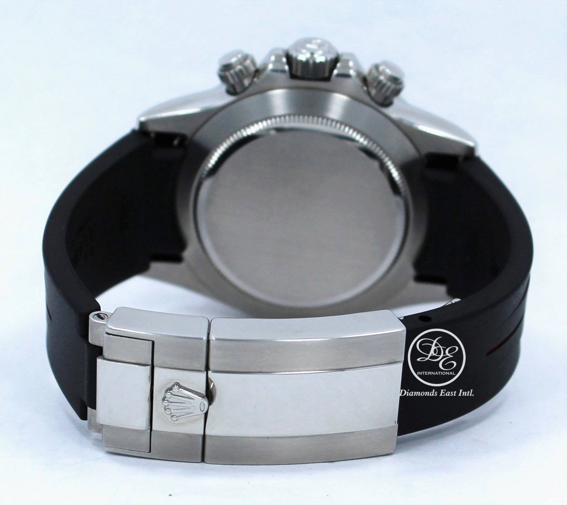 Rolex Daytona 116520 Cosmograph Stainless Steel Oyster & Rubber B Black Dial Papers MINT
