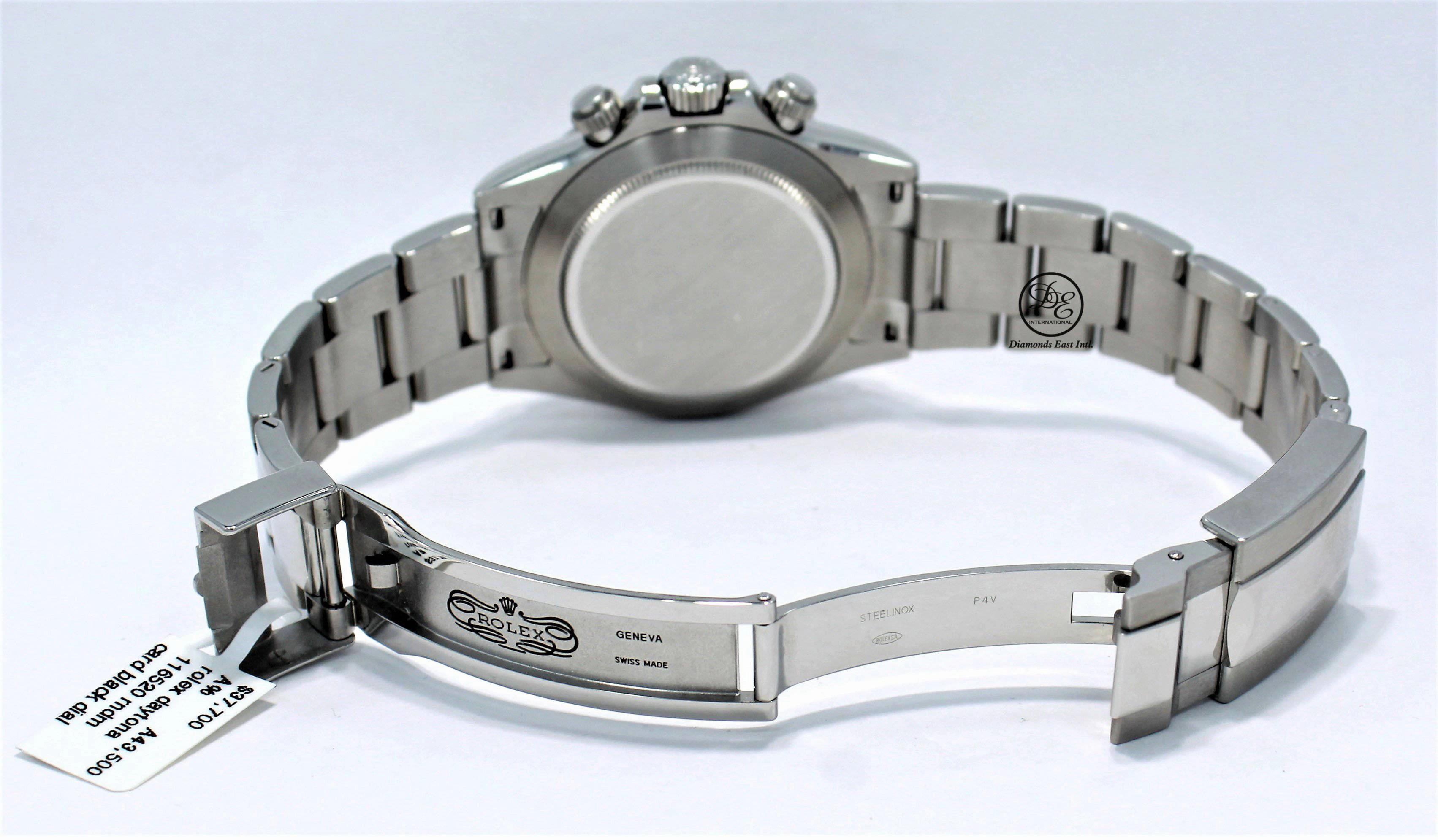 Rolex Daytona 116520 Cosmograph Stainless Steel Oyster Black Dial BOX/PAPERS MINT