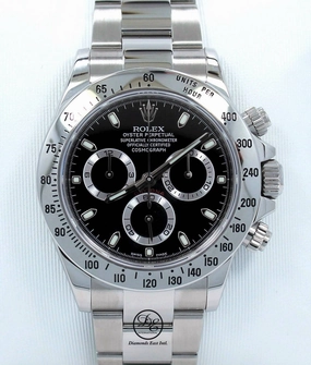 Rolex Daytona 116520 Cosmograph Stainless Steel Oyster Black Dial BOX/PAPERS MINT