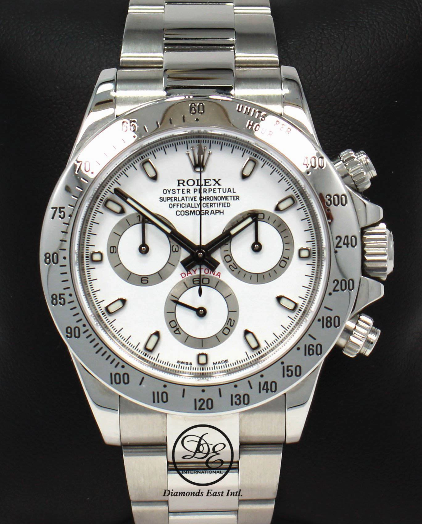 Rolex Daytona 116520 Cosmograph Steel Oyster White Dial BOX/PAPERS