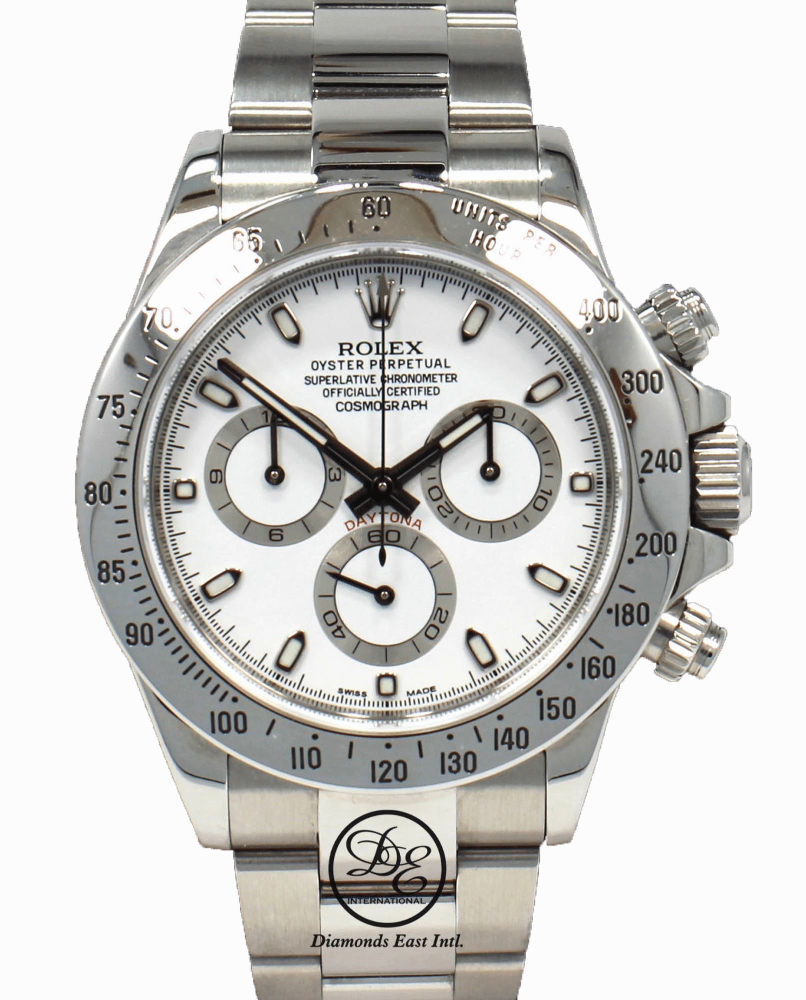Rolex Daytona 116520 Cosmograph Steel Oyster White Dial BOX/PAPERS