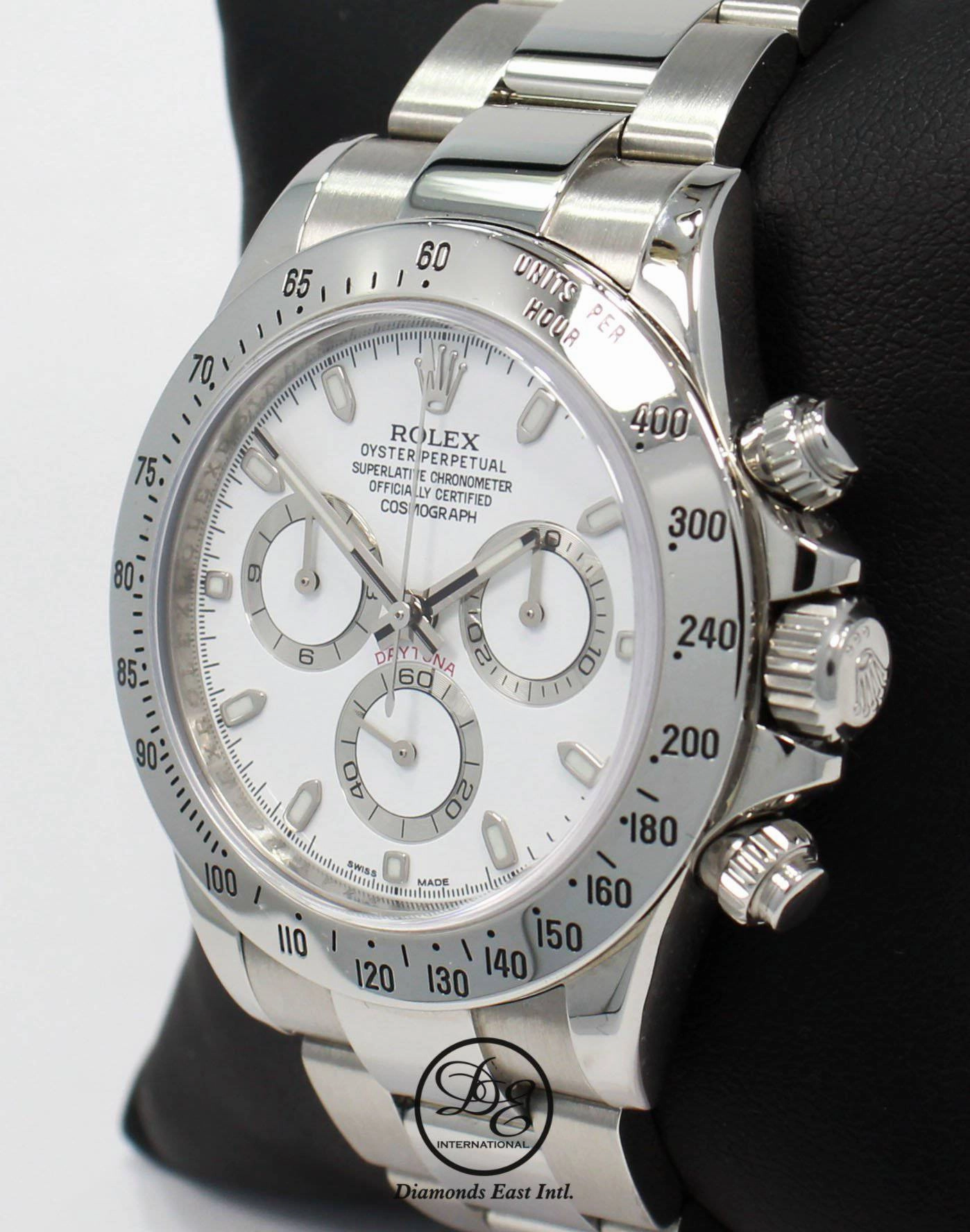 Rolex Daytona 116520 Cosmograph Steel Oyster White Dial BOX/PAPERS