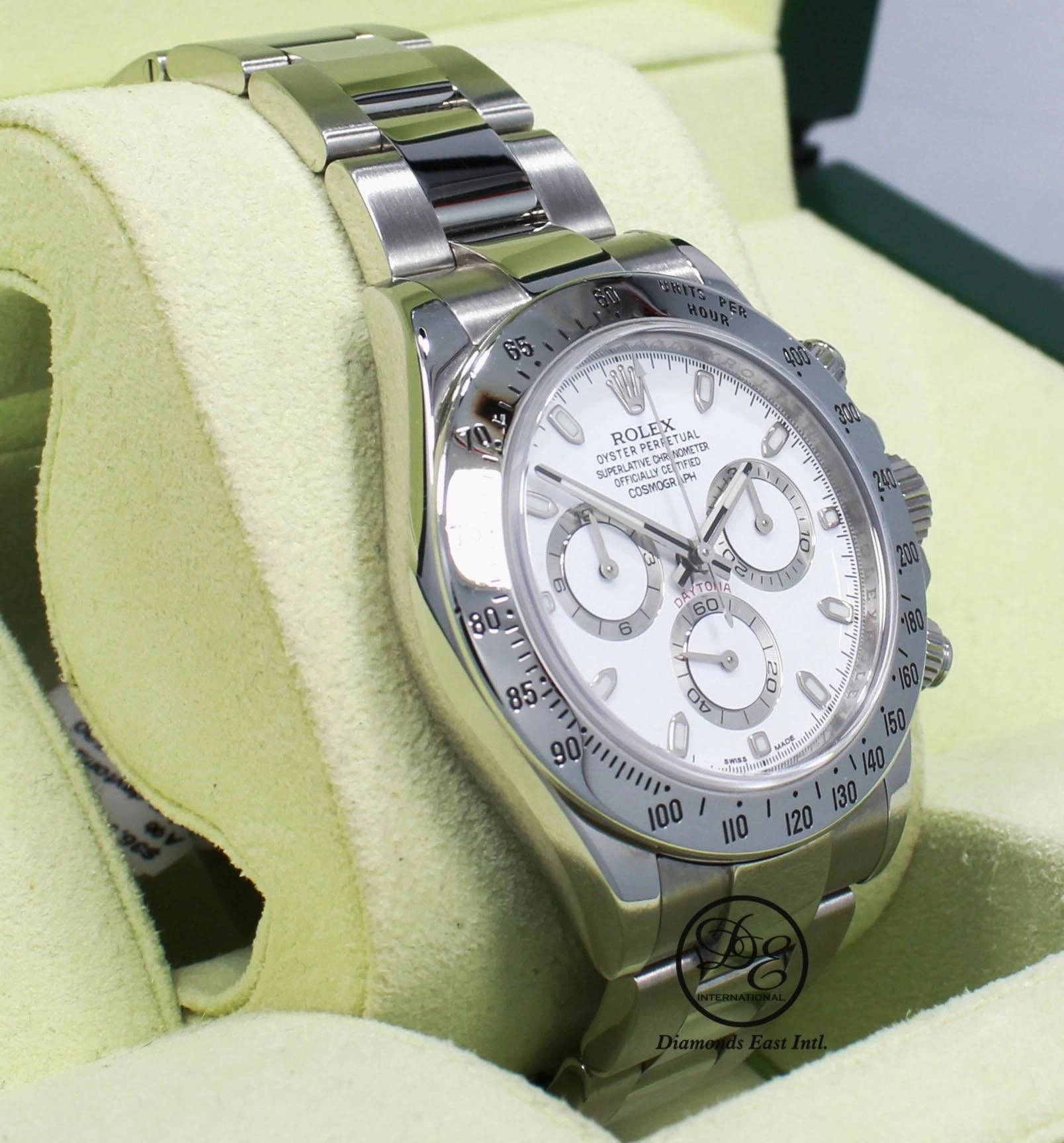 Rolex Daytona 116520 Cosmograph Steel Oyster White Dial BOX/PAPERS