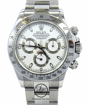 Rolex Daytona 116520 Cosmograph Steel Oyster White Dial Watch