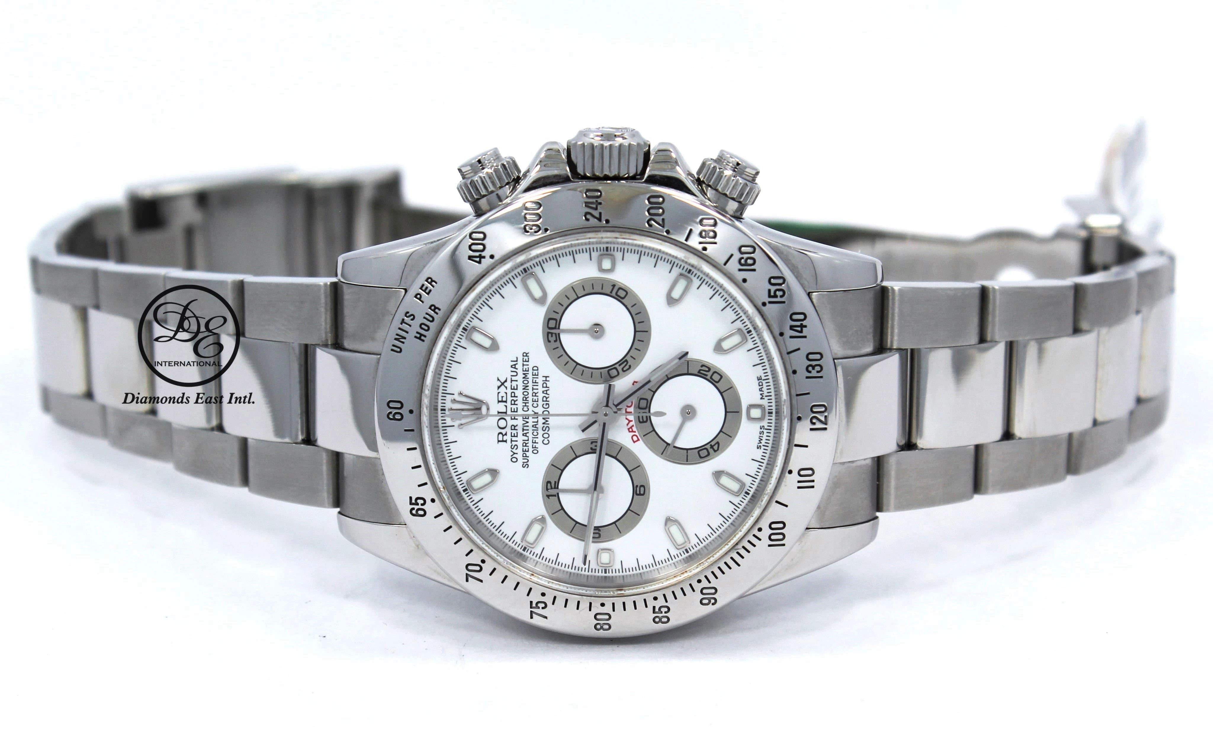 Rolex Daytona 116520 Cosmograph Steel Oyster White Dial Watch