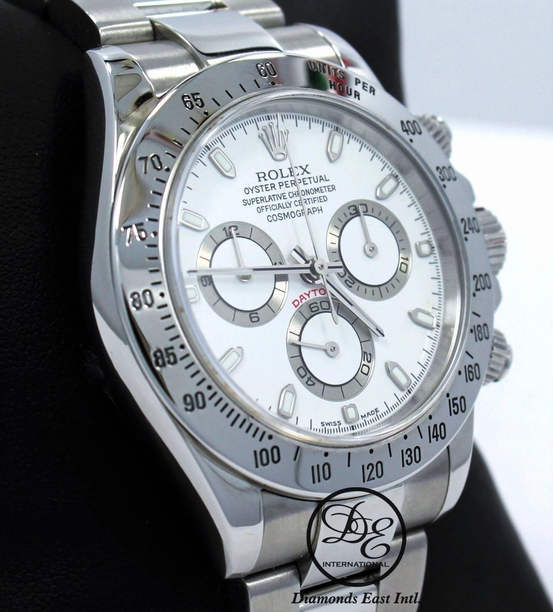 Rolex Daytona 116520 Cosmograph Steel Oyster White Dial Watch
