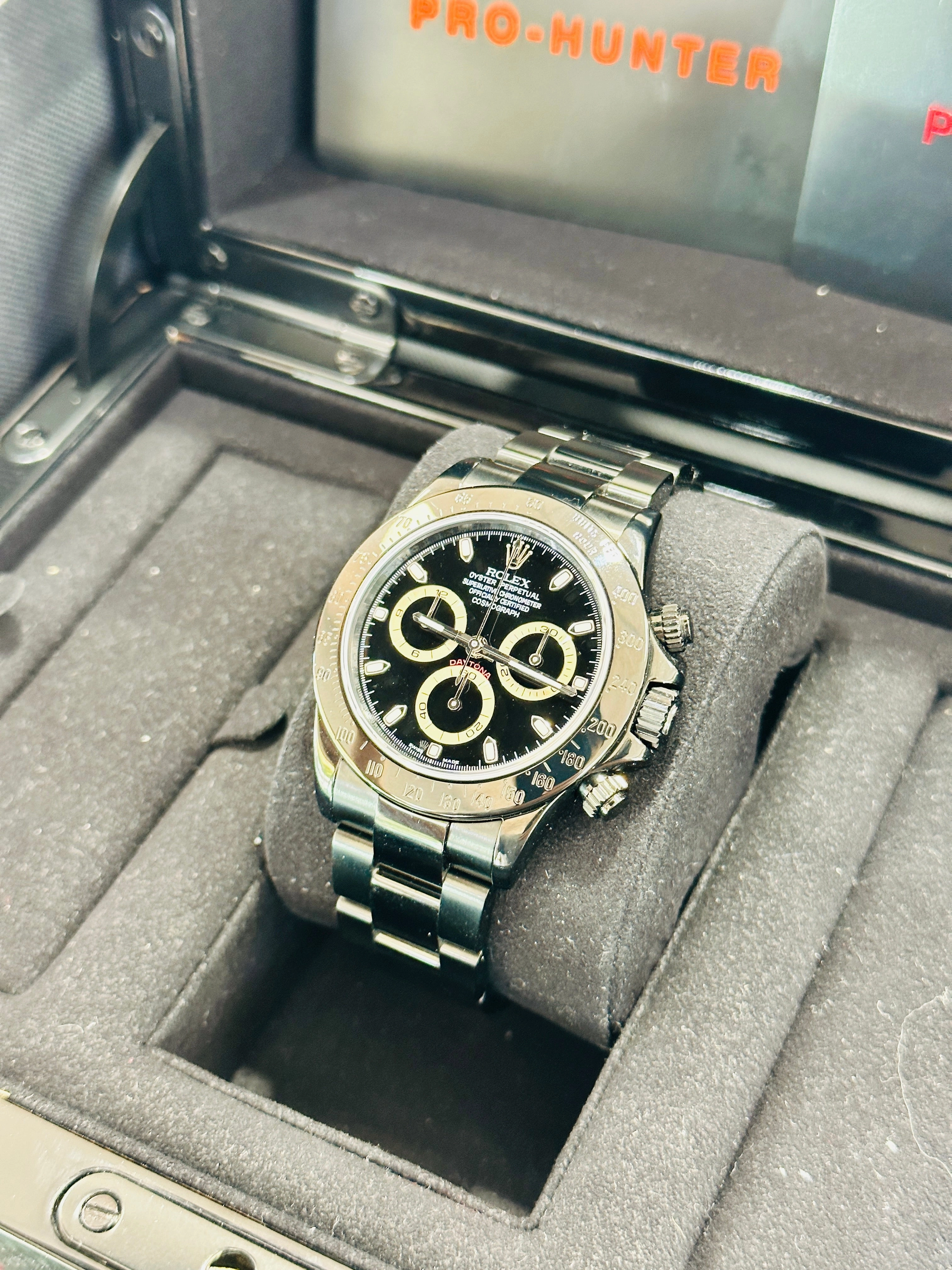 Rolex Daytona 116520 "Pro Hunter Edition" Box & Papers
