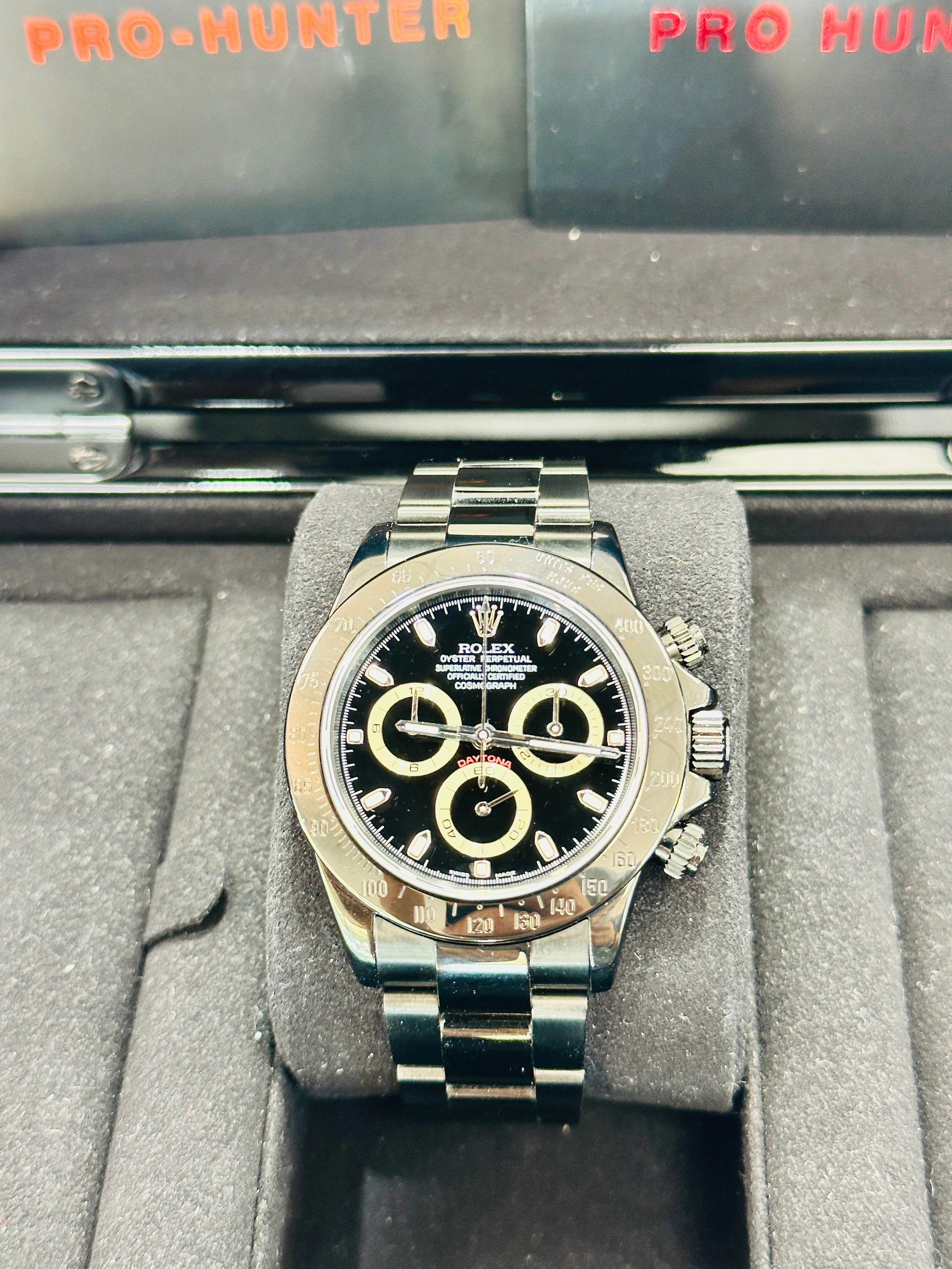 Rolex Daytona 116520 "Pro Hunter Edition" Box & Papers