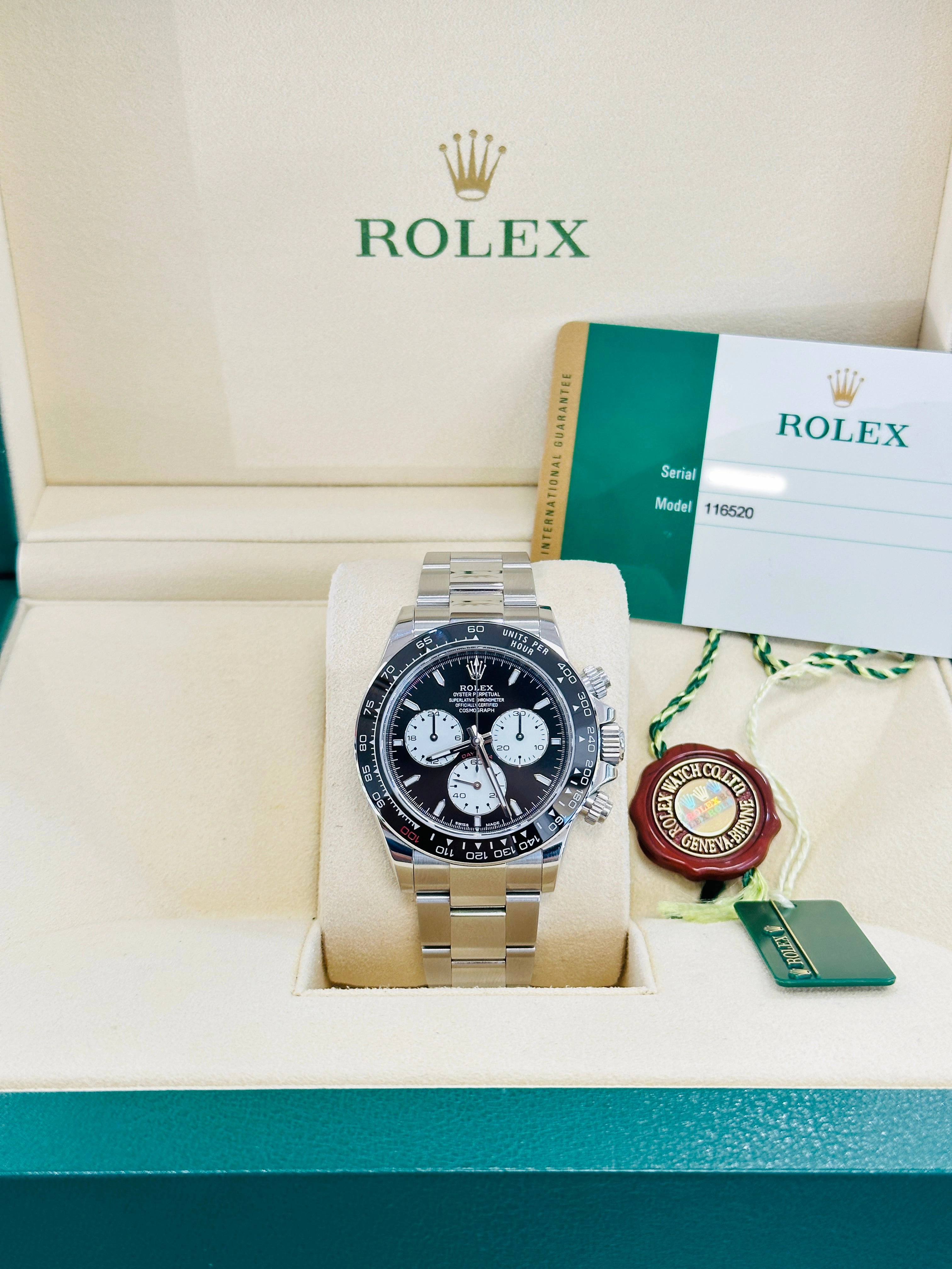 Rolex Daytona 116520 Stainless Steel Custom Le Mans Daytona Edition Watch MINT Box/Papers