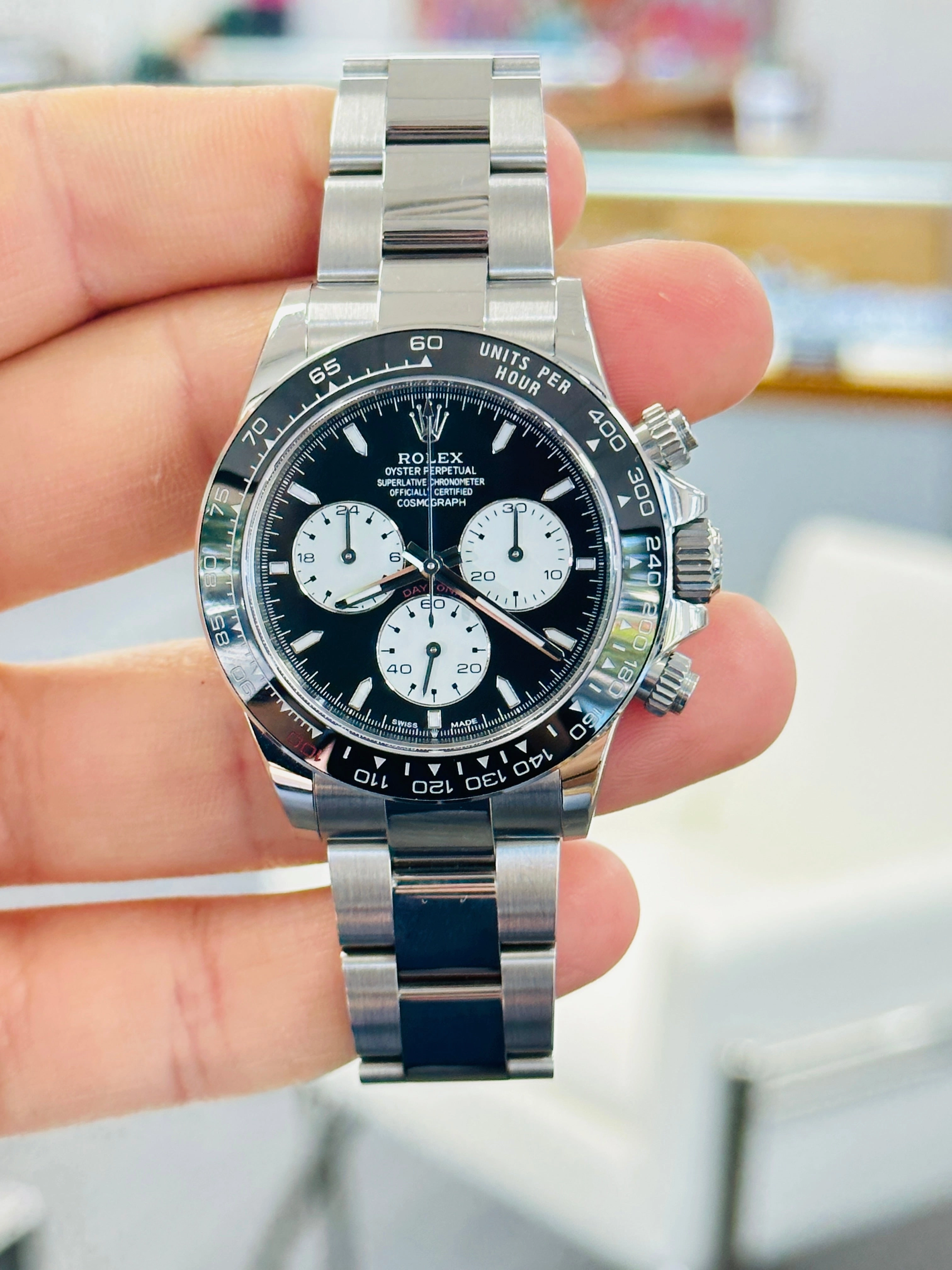 Rolex Daytona 116520 Stainless Steel Custom Le Mans Daytona Edition Watch MINT Box/Papers