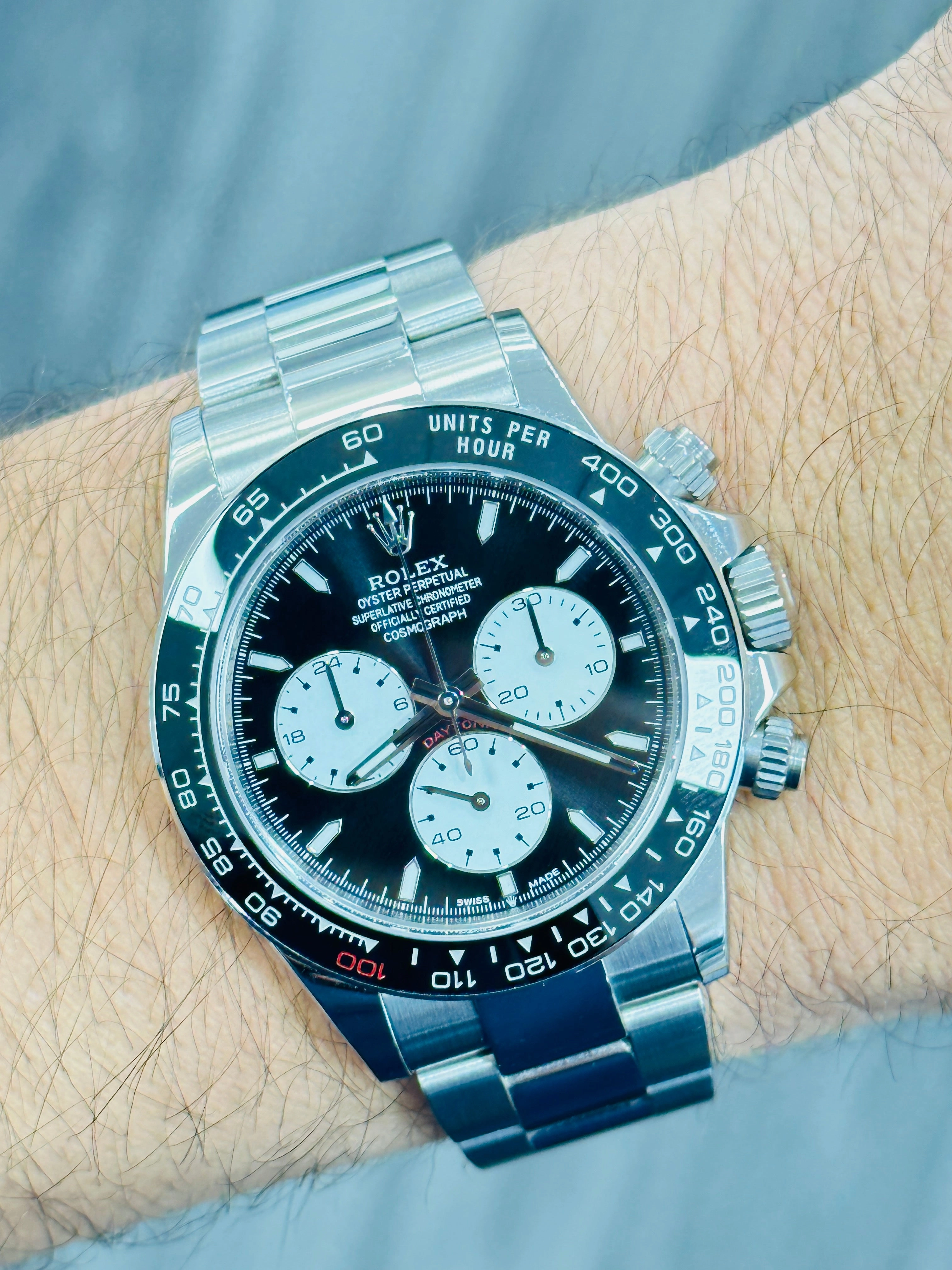 Rolex Daytona 116520 Stainless Steel Custom Le Mans Daytona Edition Watch MINT Box/Papers