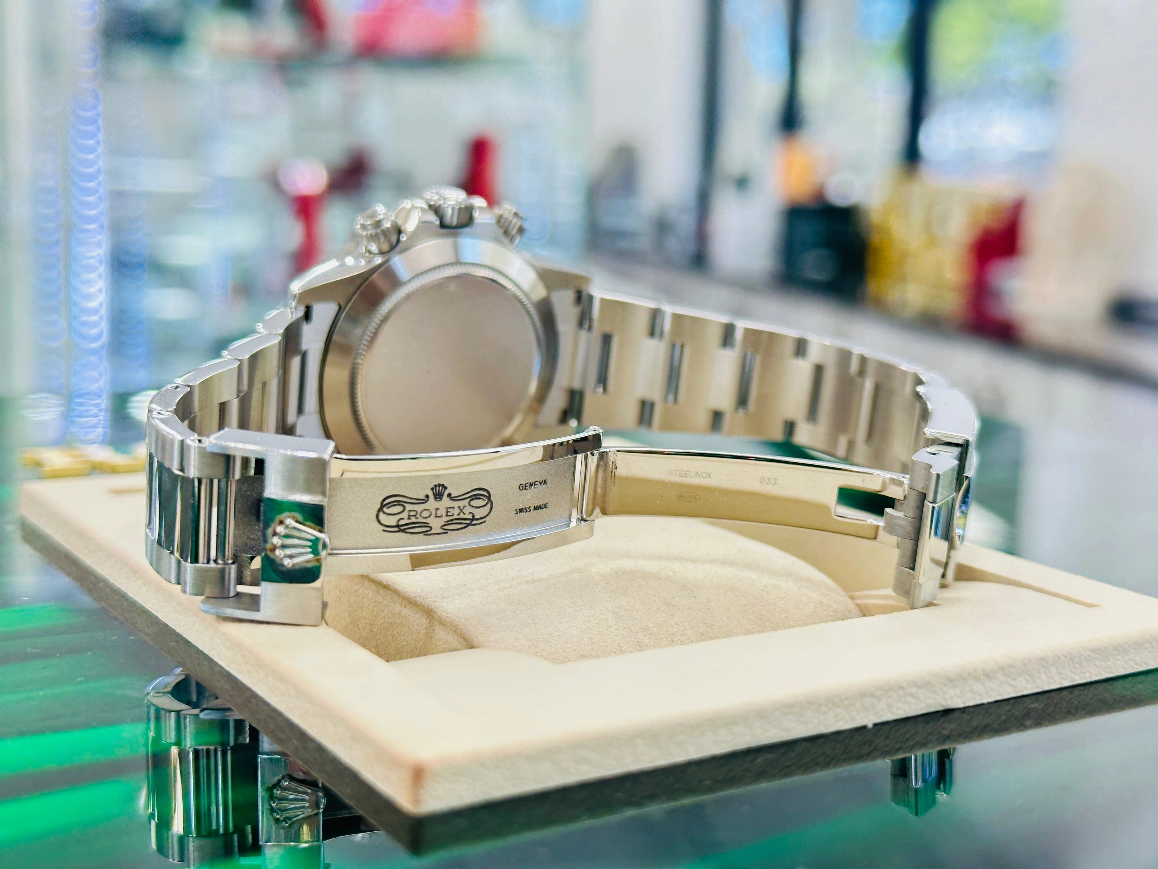 Rolex Daytona 116520 Stainless Steel Custom Le Mans Daytona Edition Watch MINT Box/Papers