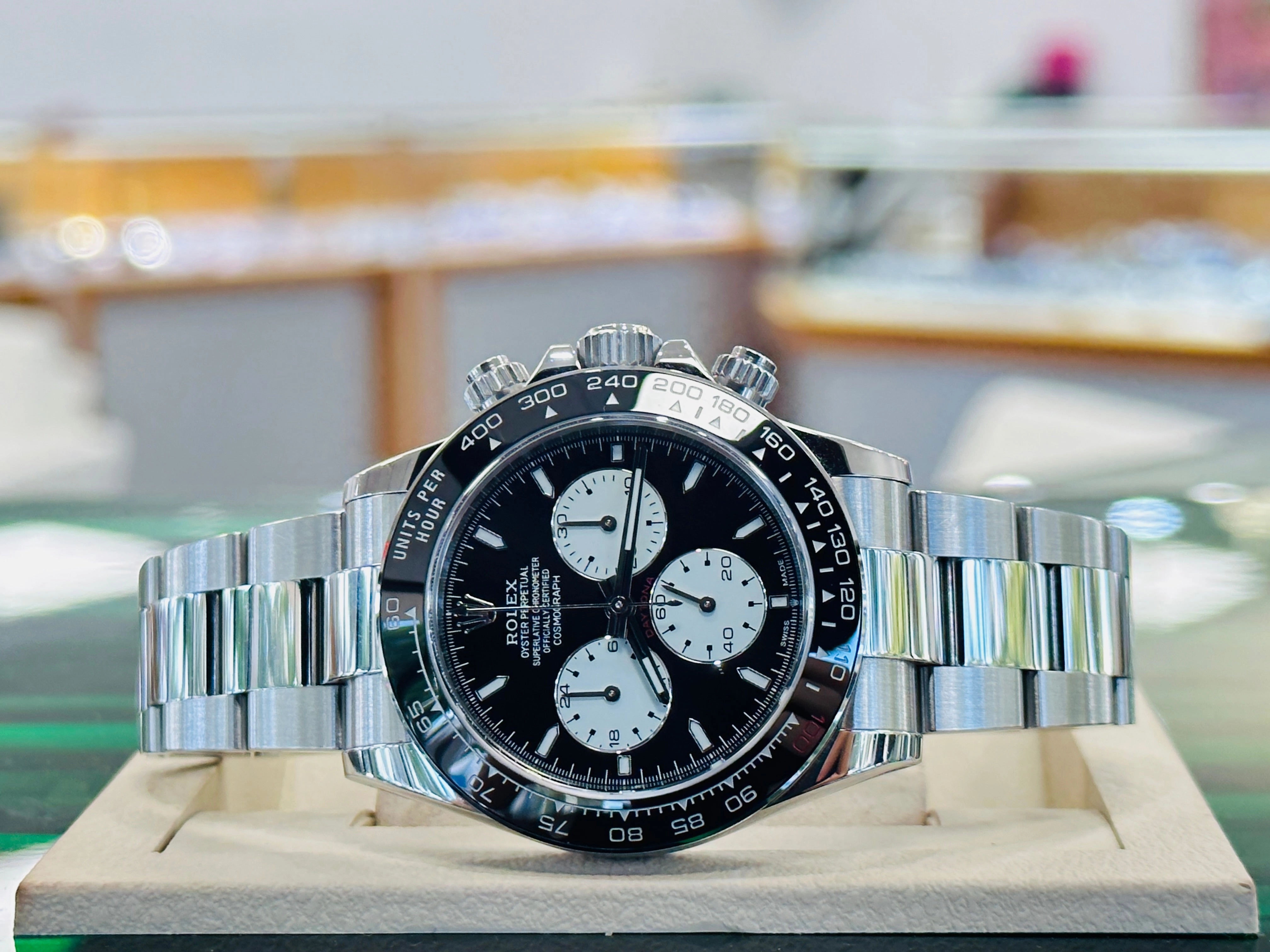 Rolex Daytona 116520 Stainless Steel Custom Le Mans Daytona Edition Watch MINT Box/Papers