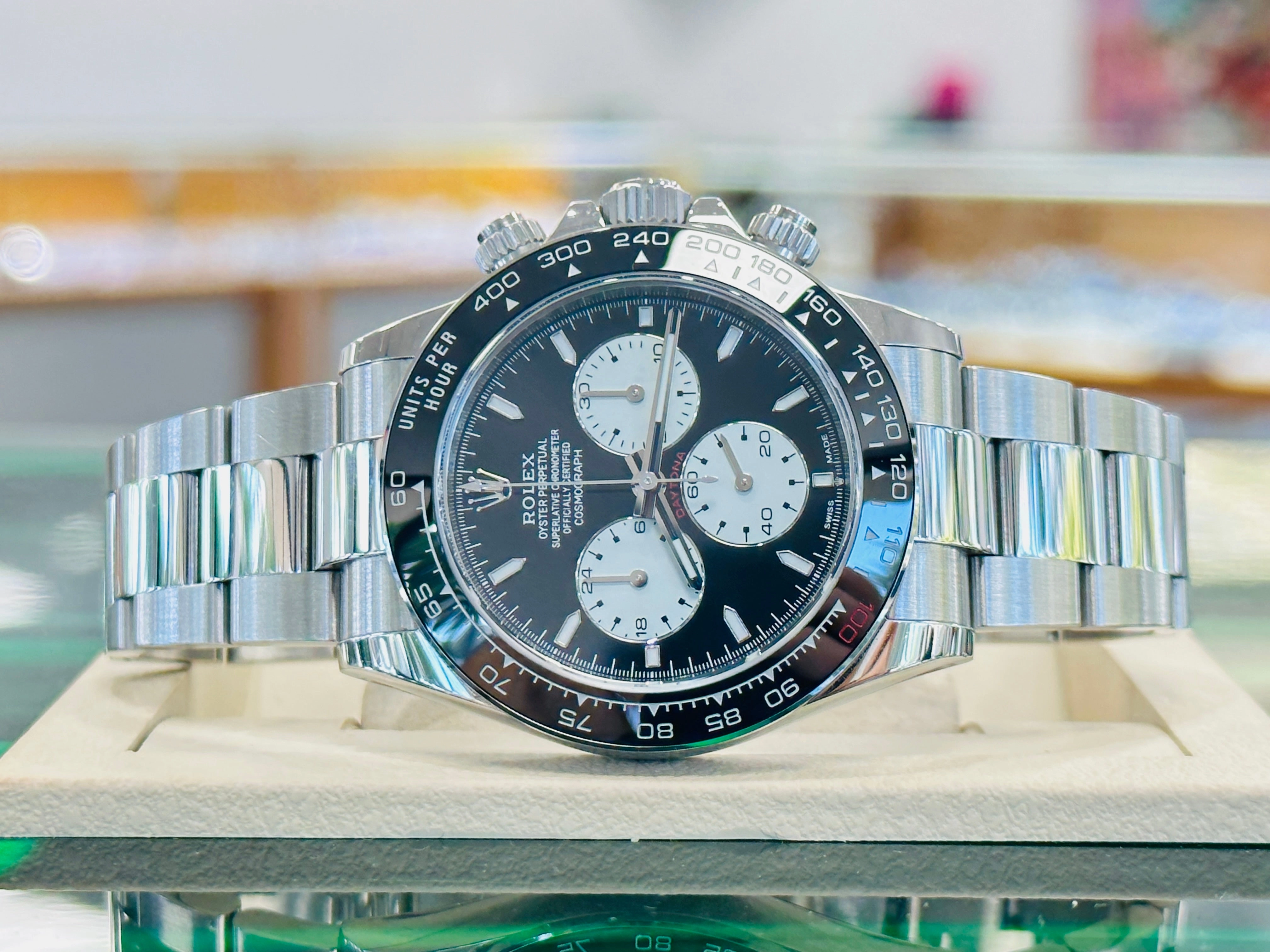 Rolex Daytona 116520 Stainless Steel Custom Le Mans Daytona Edition Watch MINT Box/Papers