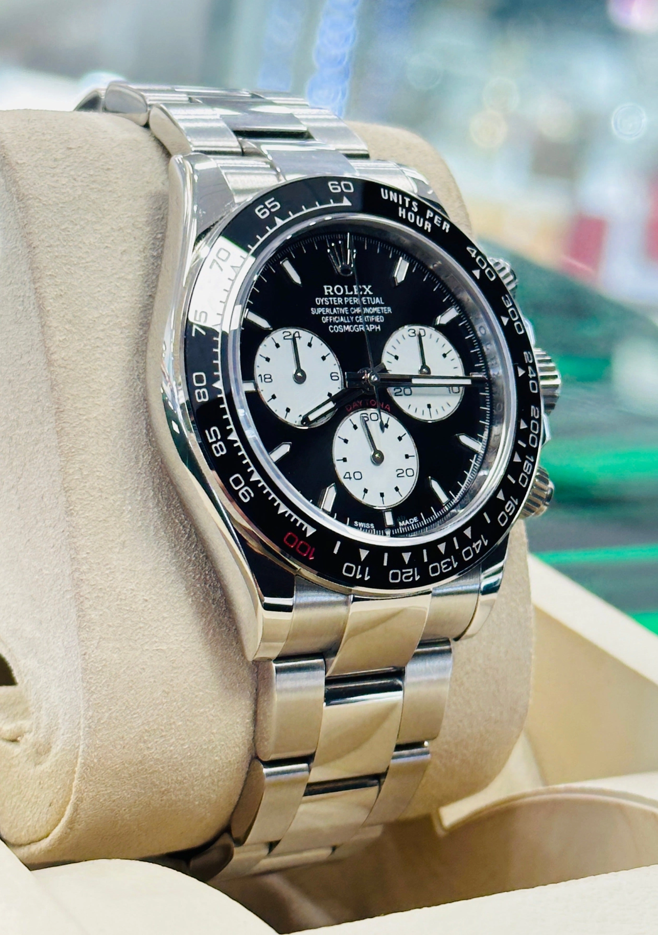 Rolex Daytona 116520 Stainless Steel Custom Le Mans Daytona Edition Watch MINT Box/Papers