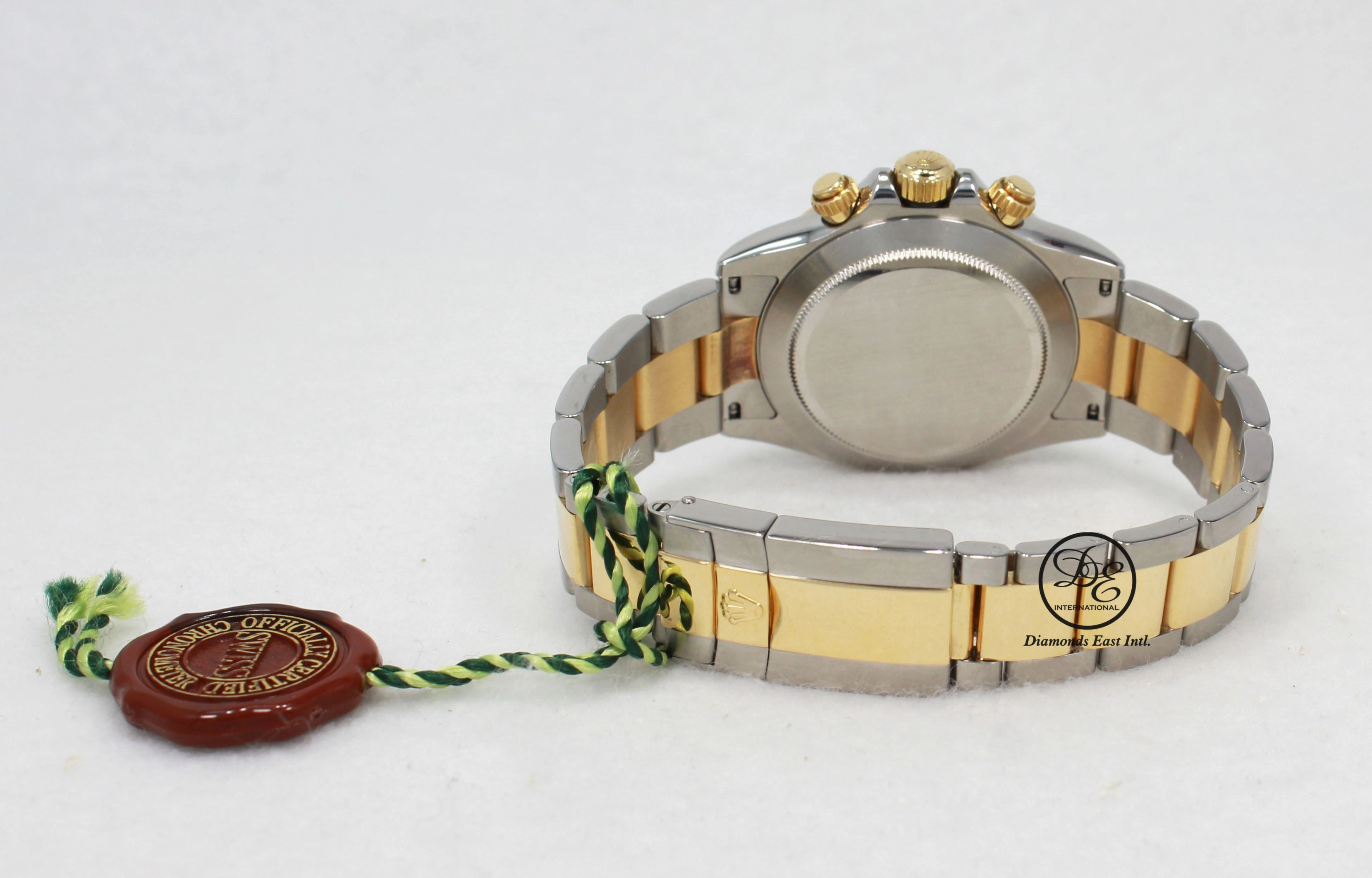 Rolex Daytona 116523 Black Dial Cosmograph 18K Yellow Gold /SS Watch PAPERS